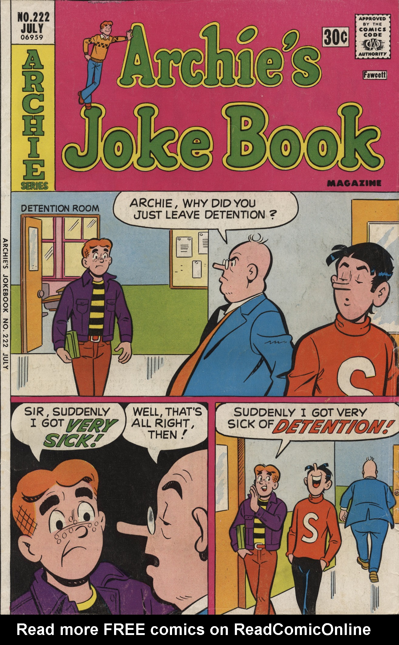 Read online Archie's Joke Book Magazine comic -  Issue #222 - 1