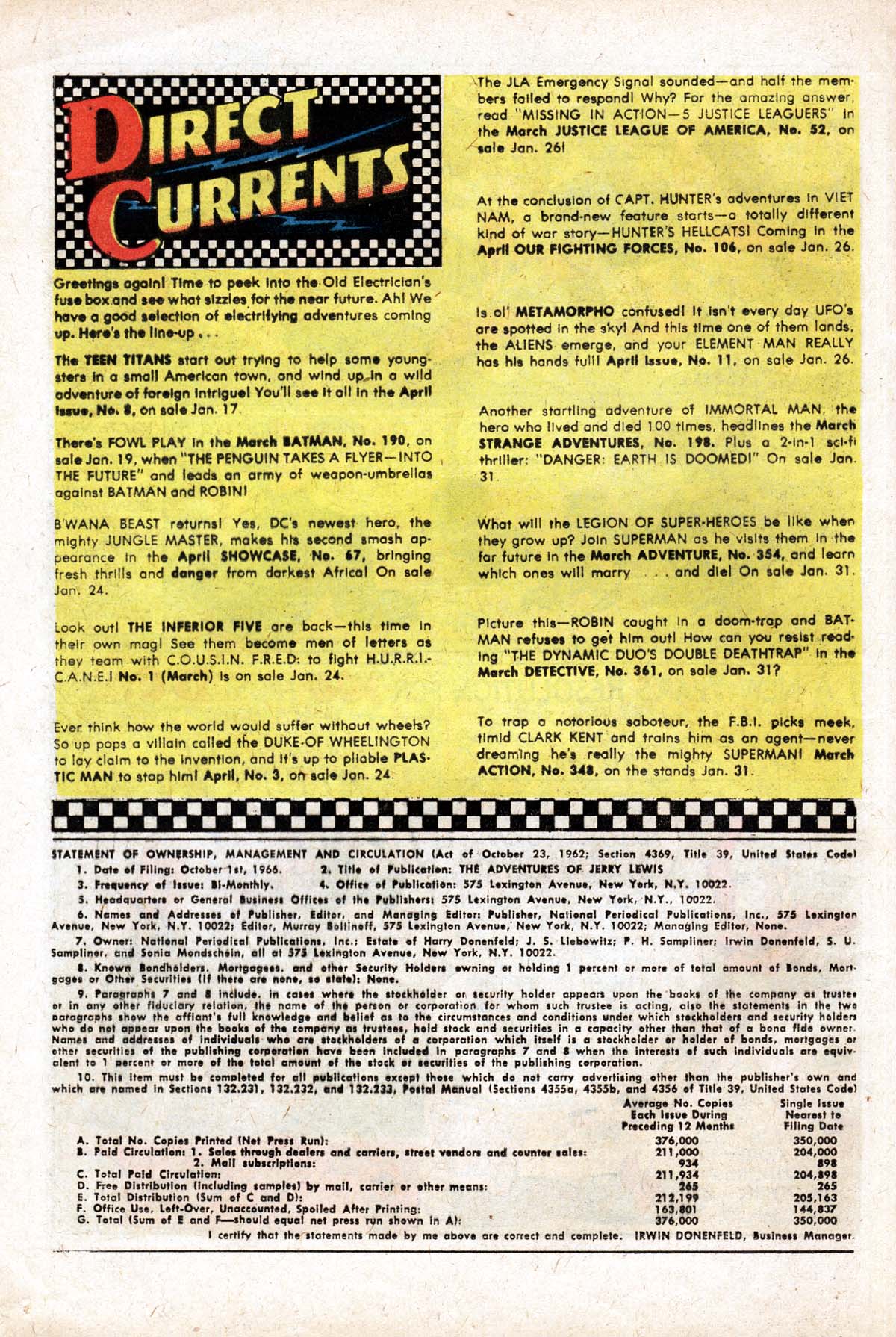 Read online The Adventures of Jerry Lewis comic -  Issue #99 - 12