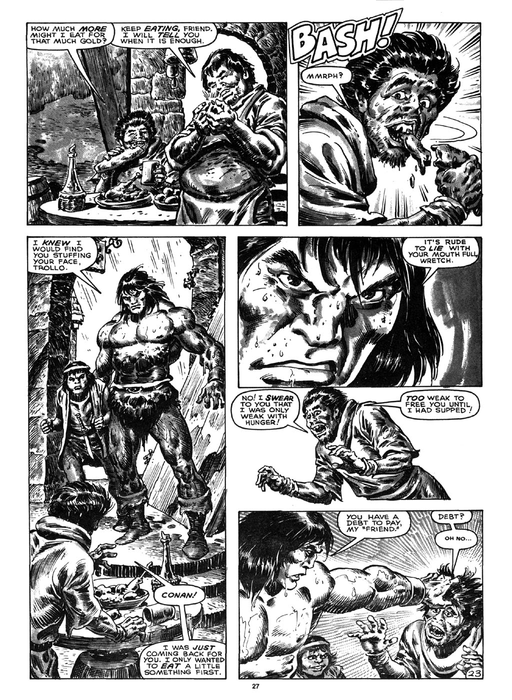 Read online The Savage Sword Of Conan comic -  Issue #164 - 25