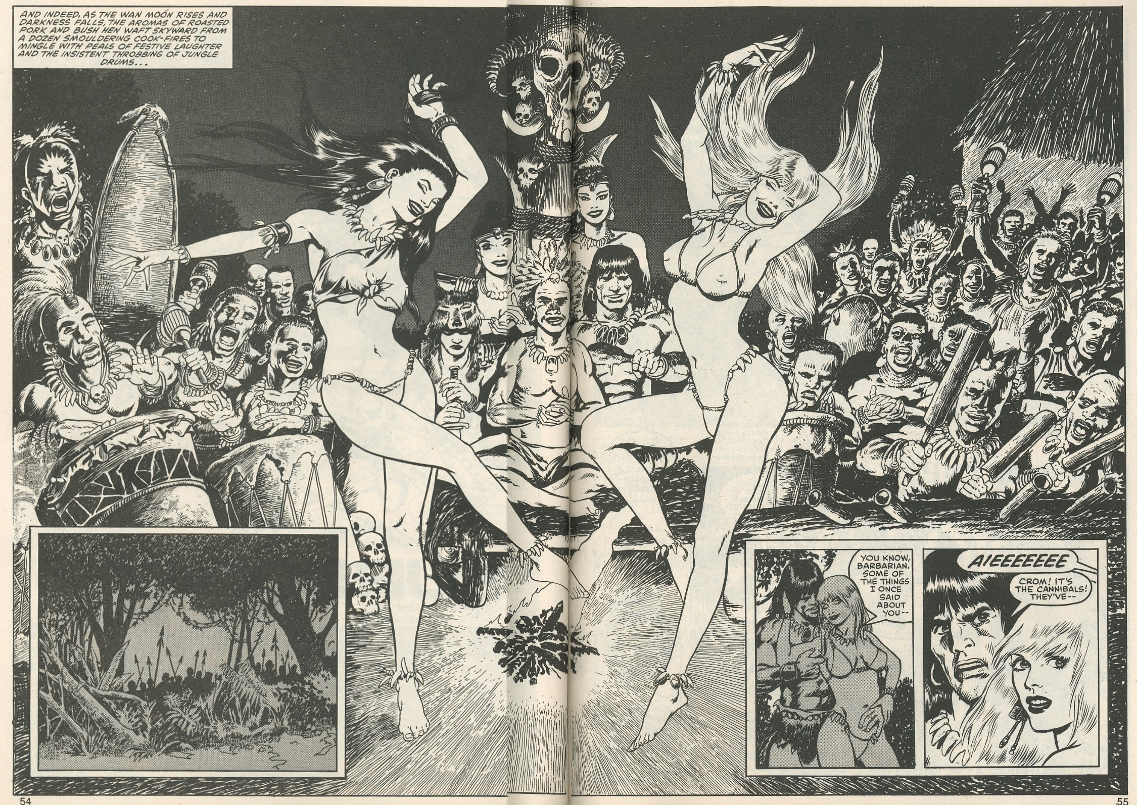 Read online The Savage Sword Of Conan comic -  Issue #111 - 56