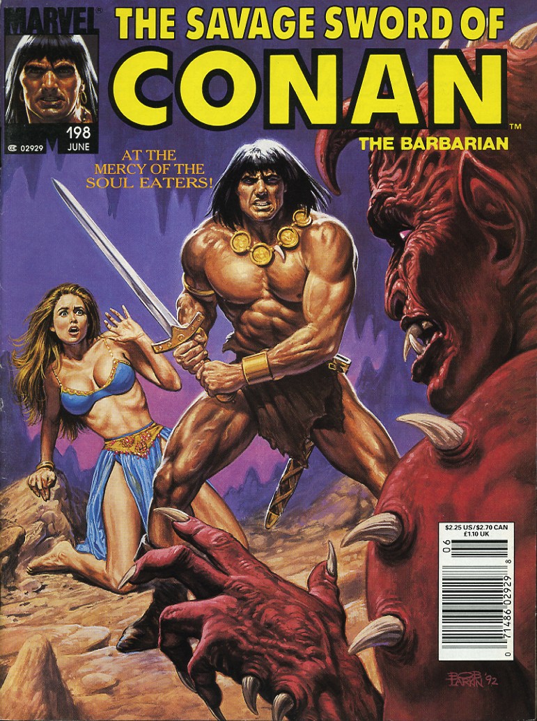 Read online The Savage Sword Of Conan comic -  Issue #198 - 1