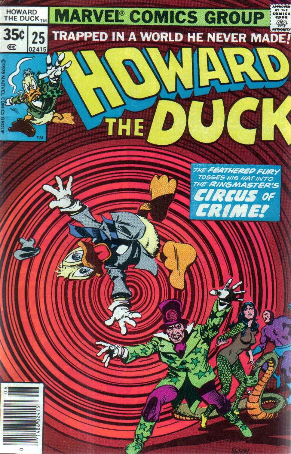 Read online Howard the Duck (1976) comic -  Issue #25 - 1
