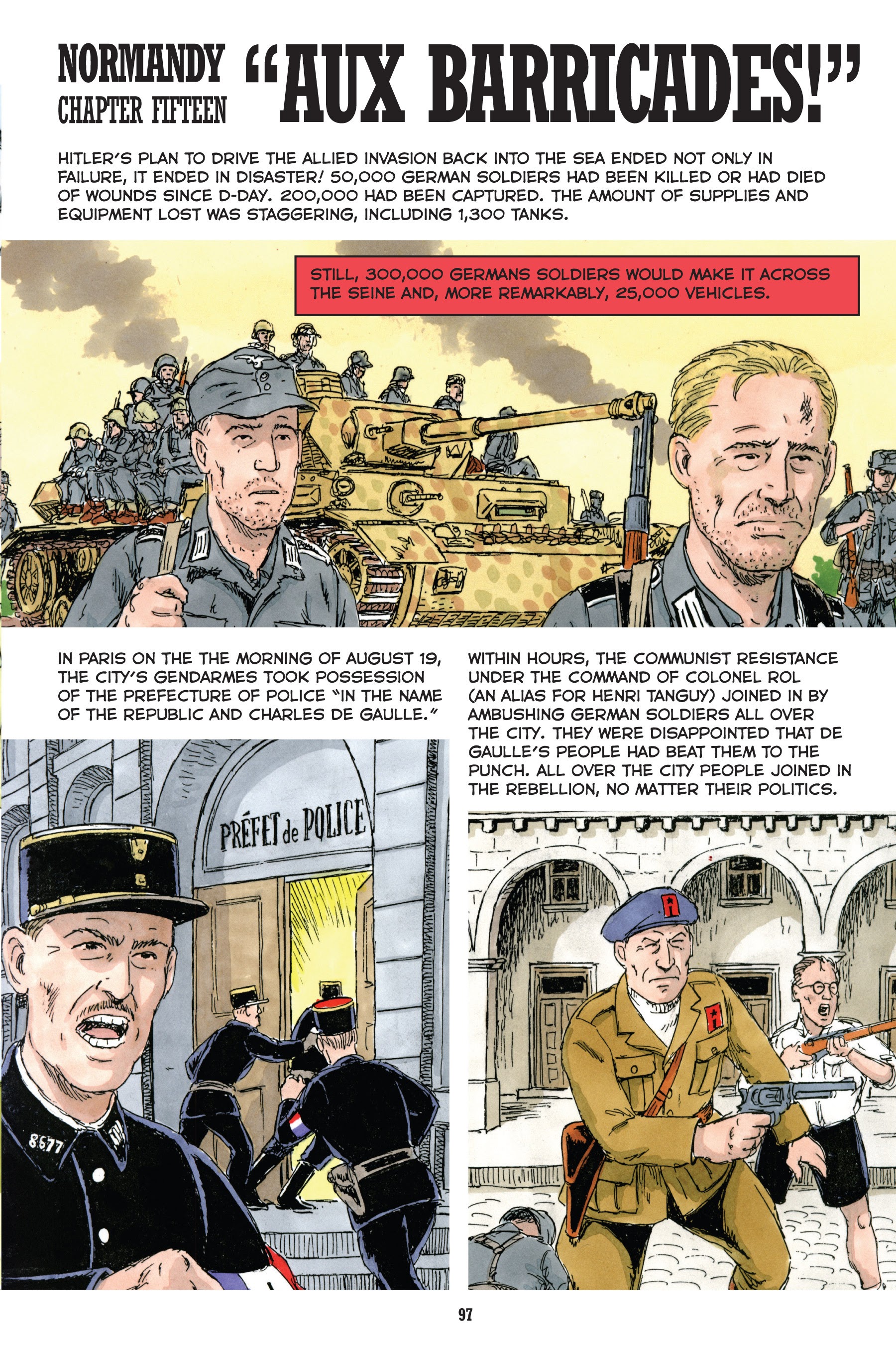 Read online Normandy: A Graphic History of D-Day, the Allied Invasion of Hitler's Fortress Europe comic -  Issue # TPB - 98