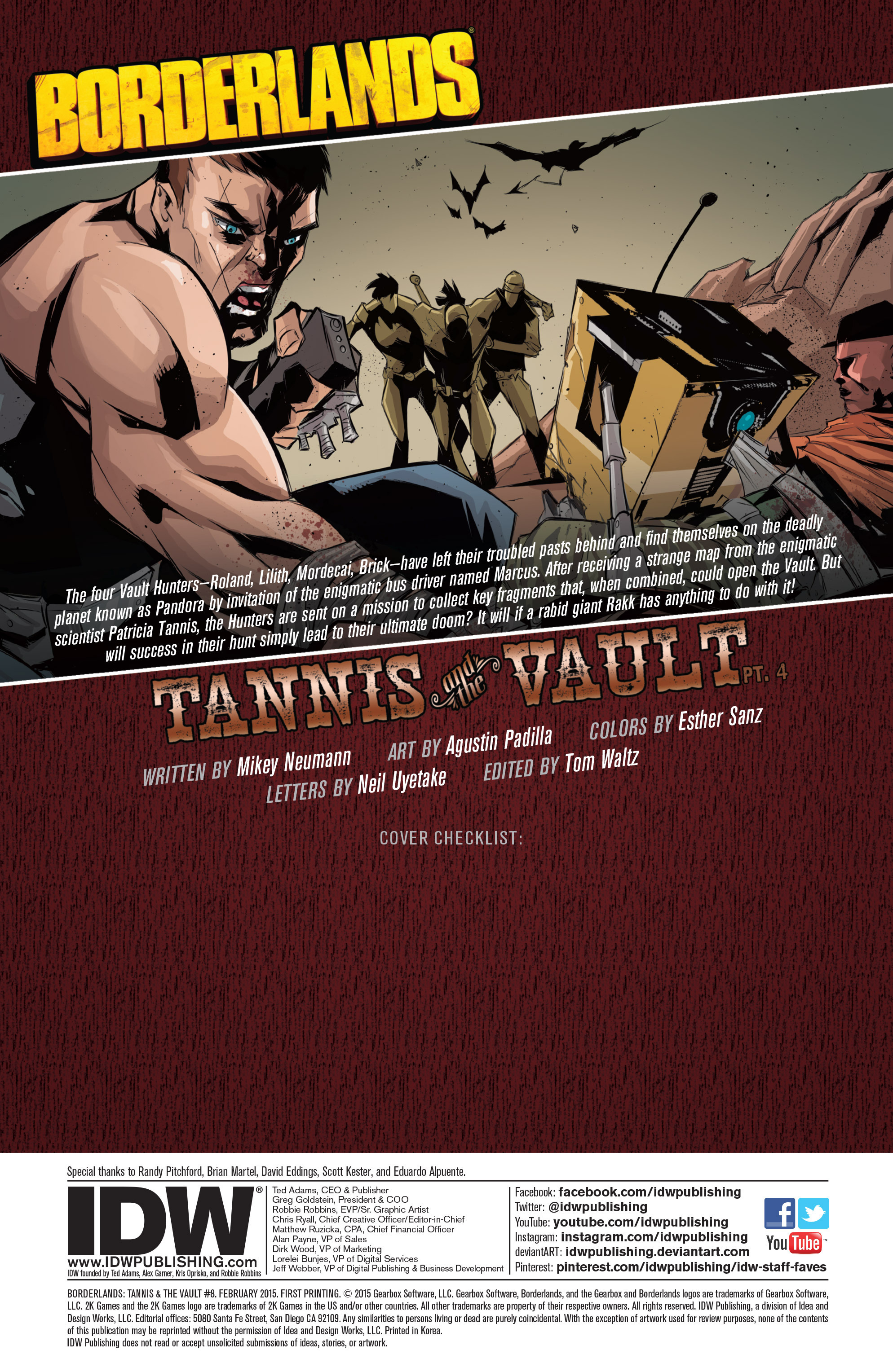 Read online Borderlands: Tannis & the Vault comic -  Issue #8 - 2