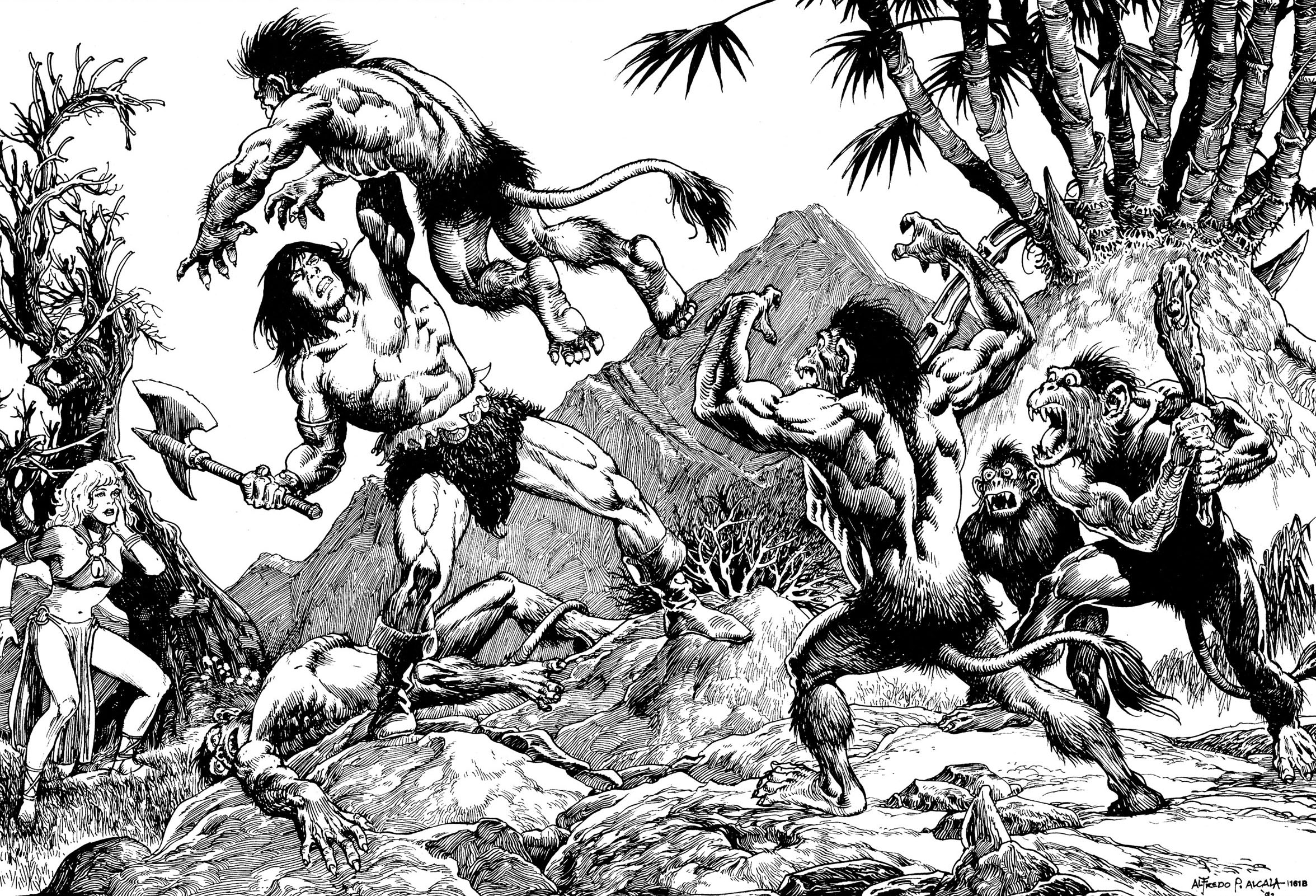 Read online The Savage Sword Of Conan comic -  Issue #211 - 33