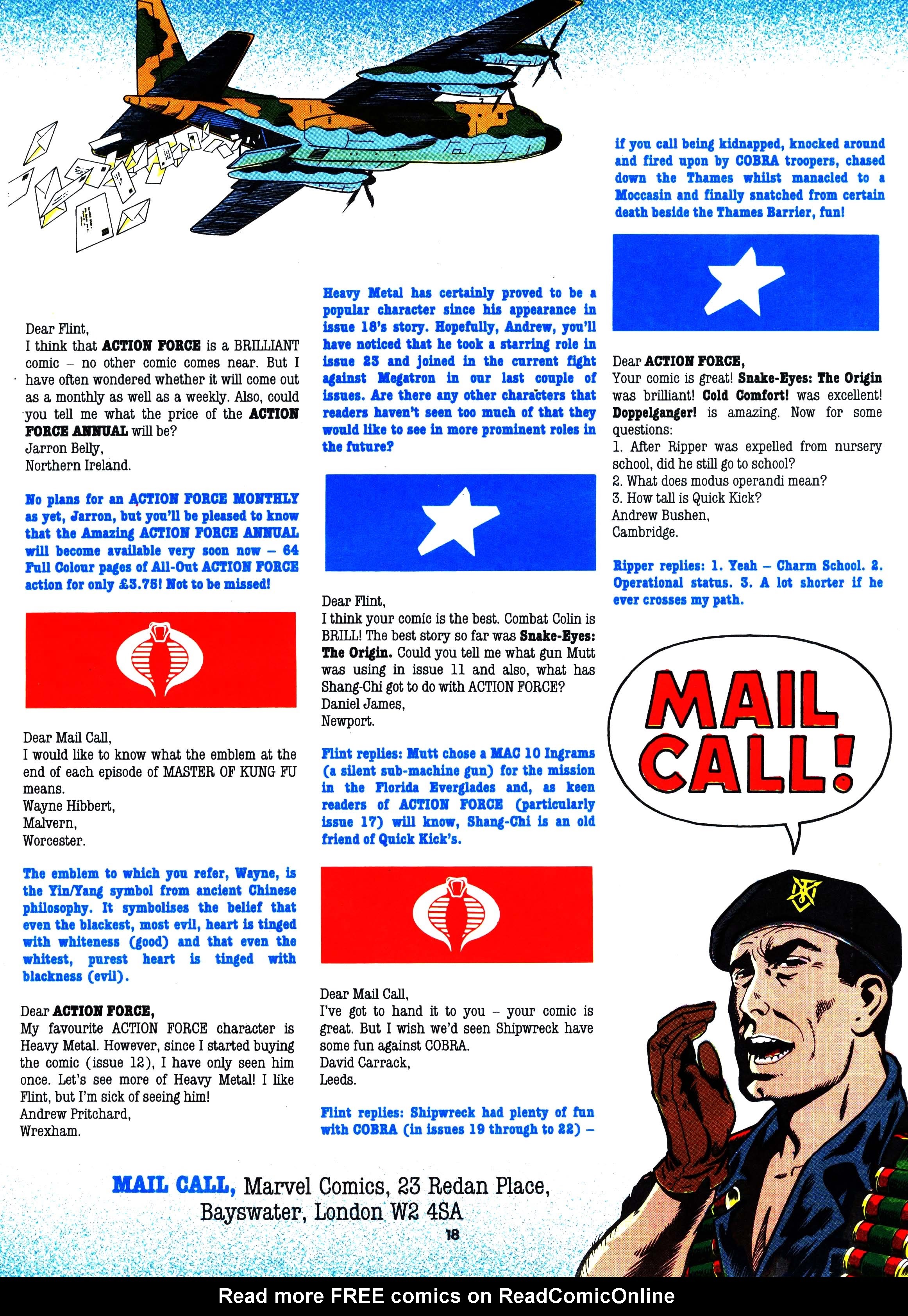 Read online Action Force comic -  Issue #26 - 19
