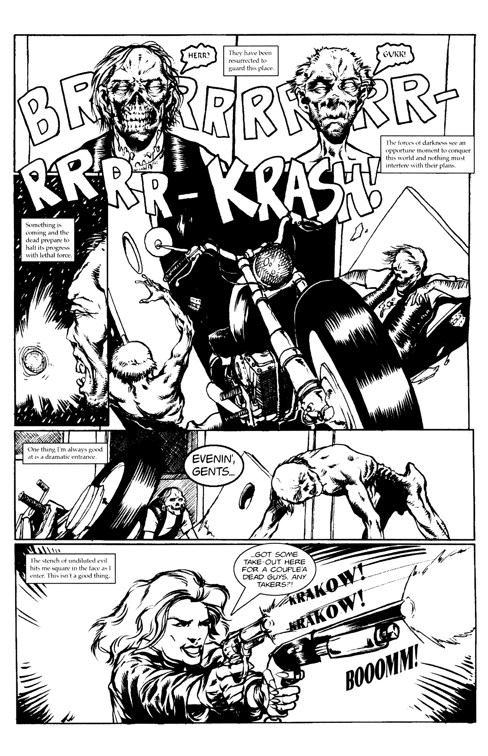 Read online Warrior Nun: Black & White comic -  Issue #4 - 22