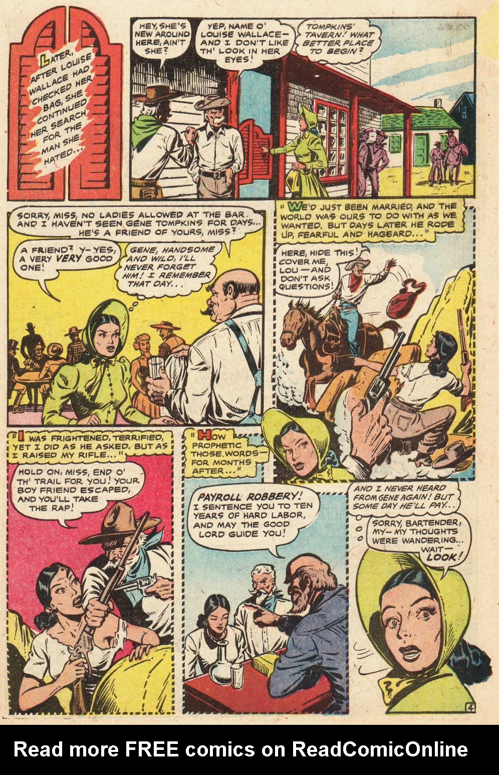 Read online Cowgirl Romances (1950) comic -  Issue #5 - 6