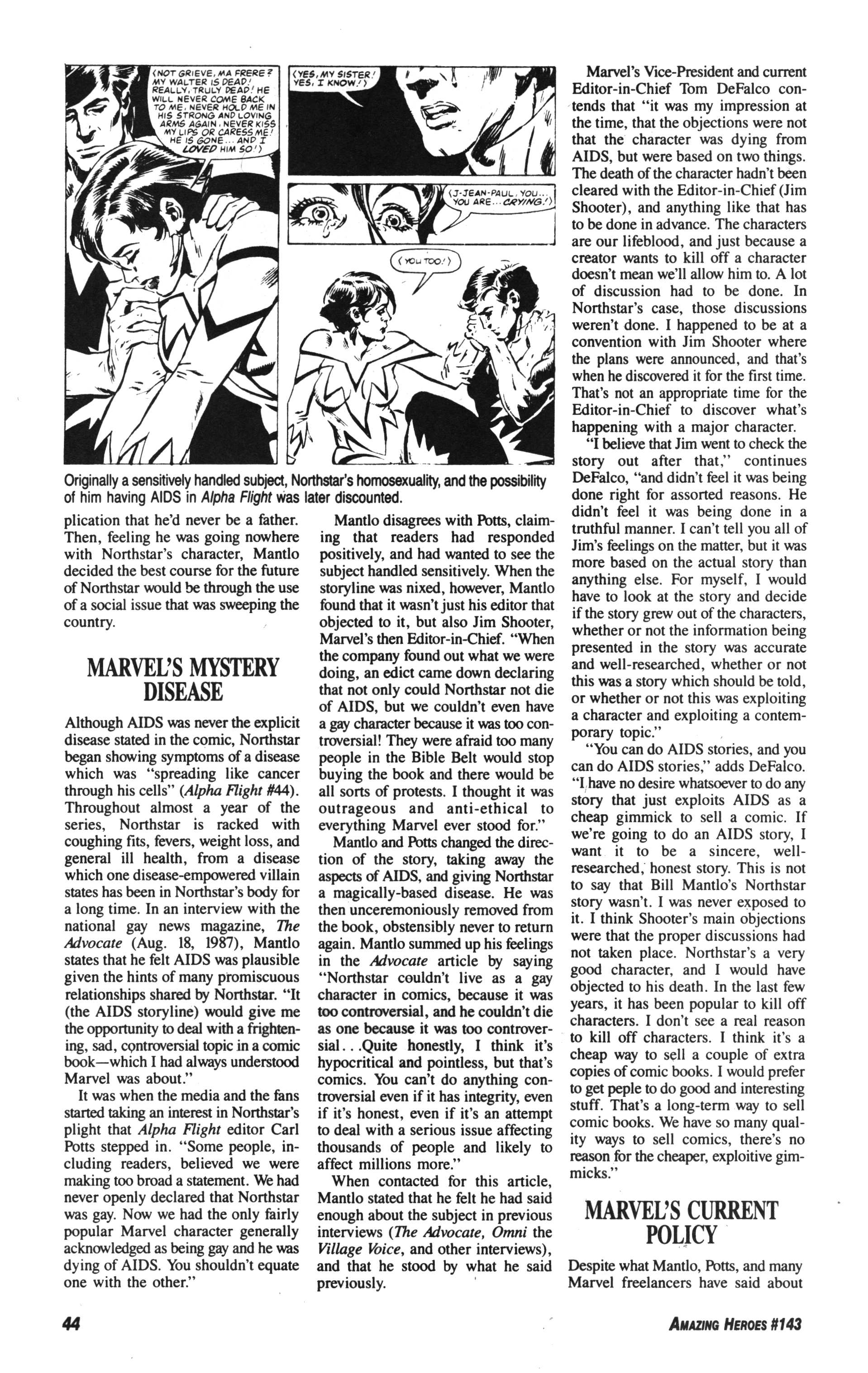 Read online Amazing Heroes comic -  Issue #143 - 44