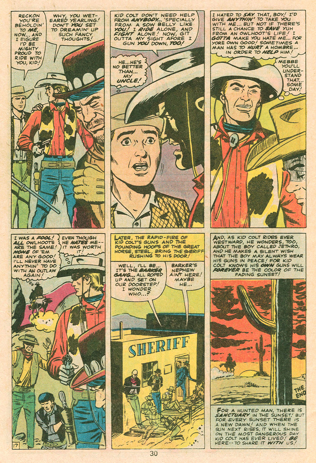 Read online Kid Colt Outlaw comic -  Issue #218 - 32