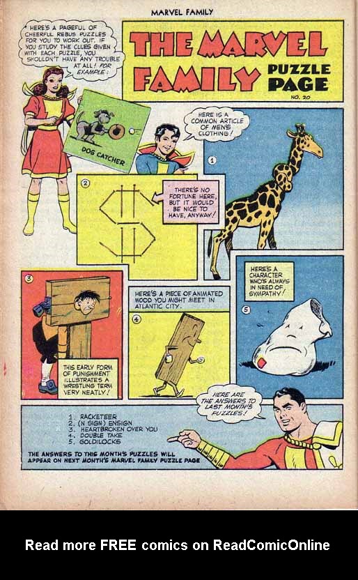 Read online The Marvel Family comic -  Issue #40 - 32