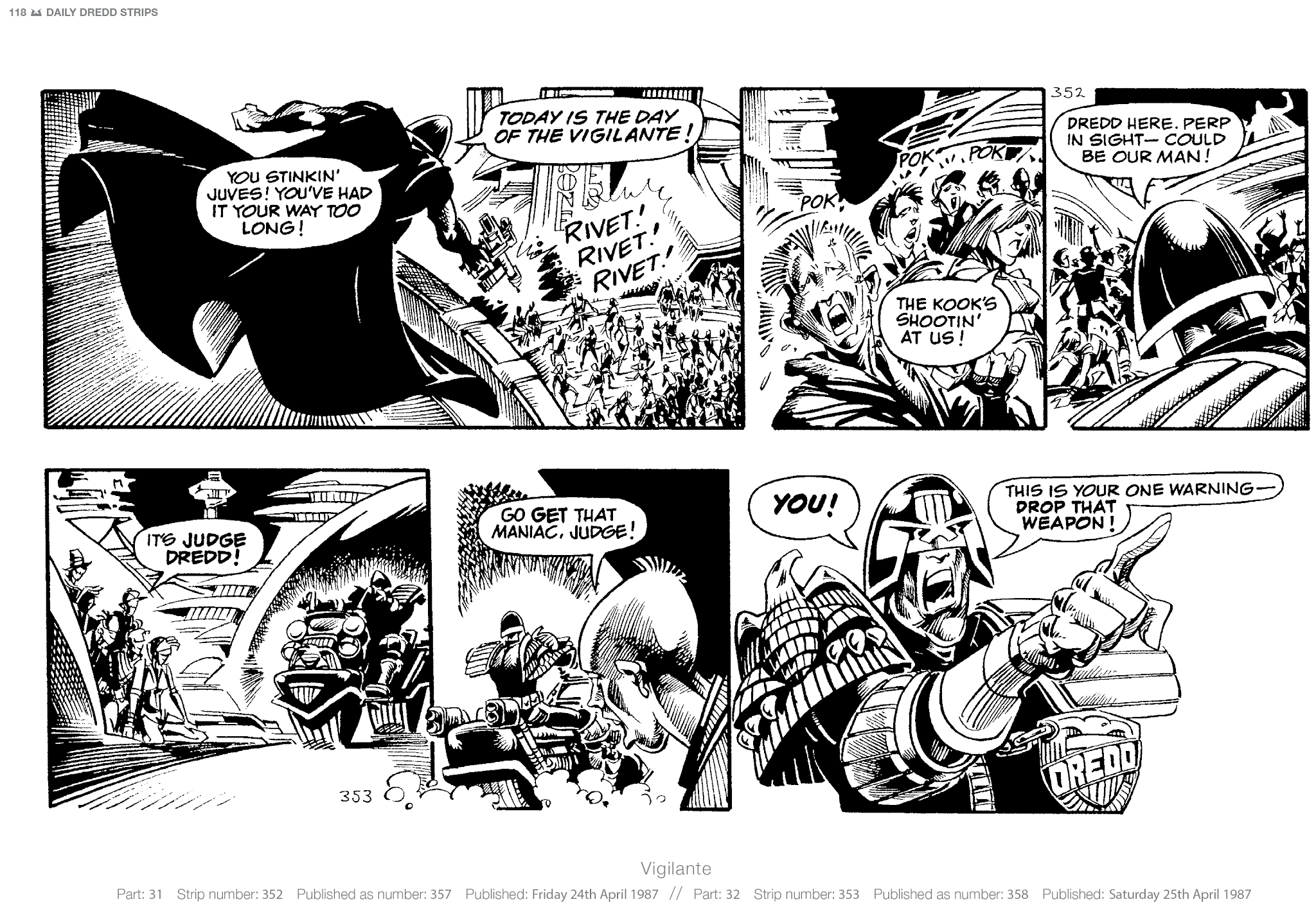 Read online Judge Dredd: The Daily Dredds comic -  Issue # TPB 2 - 121