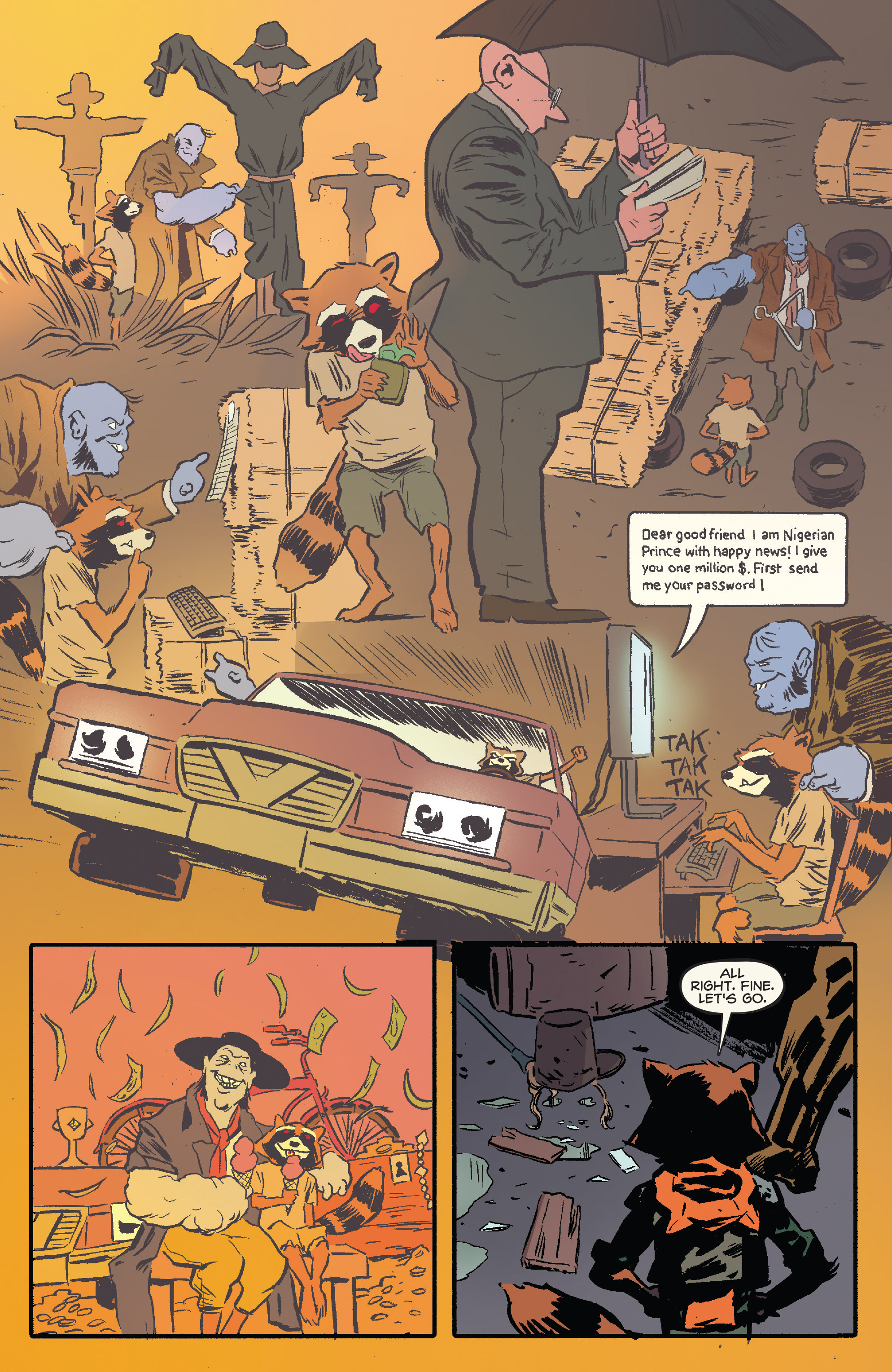 Read online Rocket Raccoon & Groot comic -  Issue #7 - 7