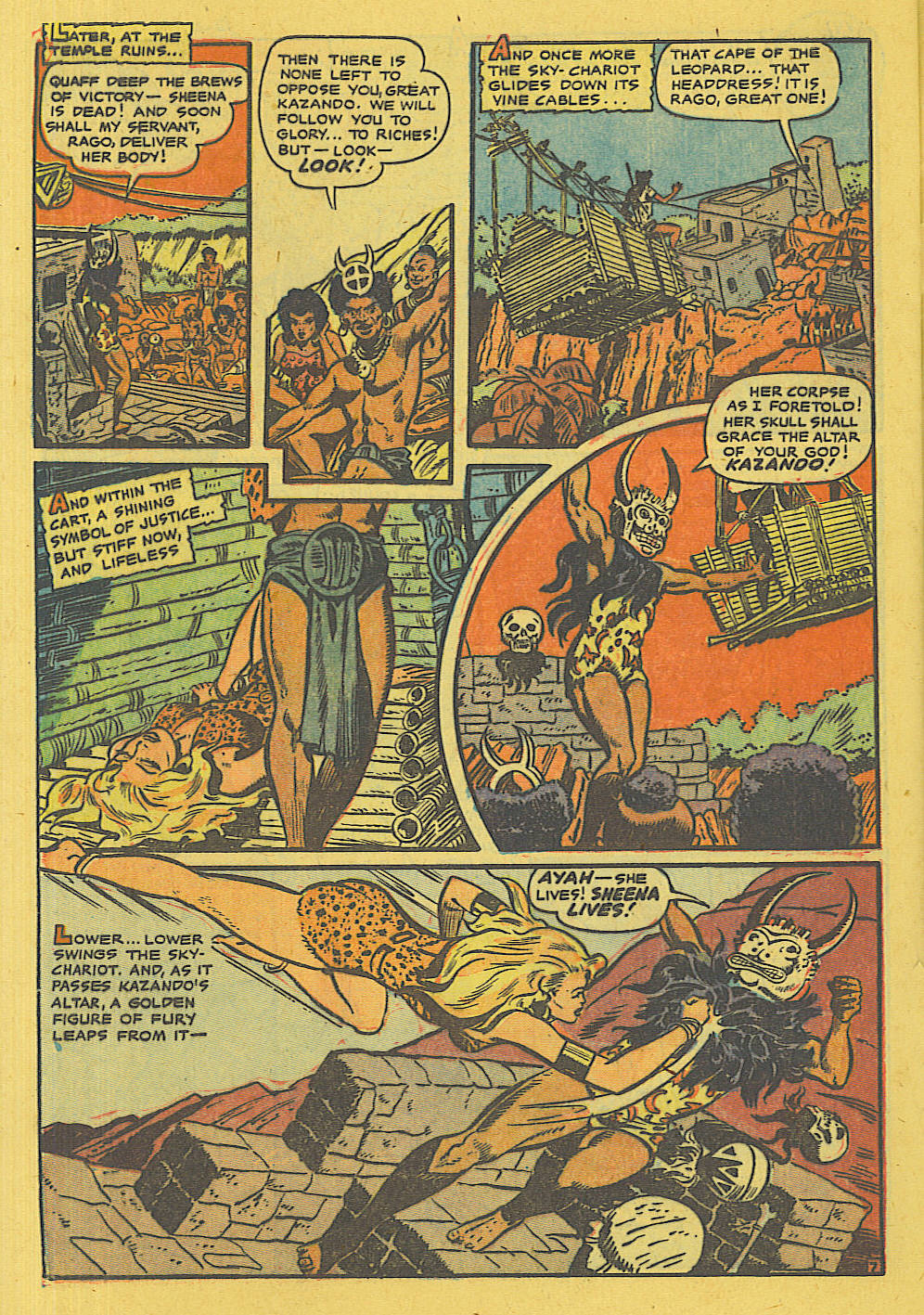 Read online Sheena, Queen of the Jungle (1942) comic -  Issue #13 - 27