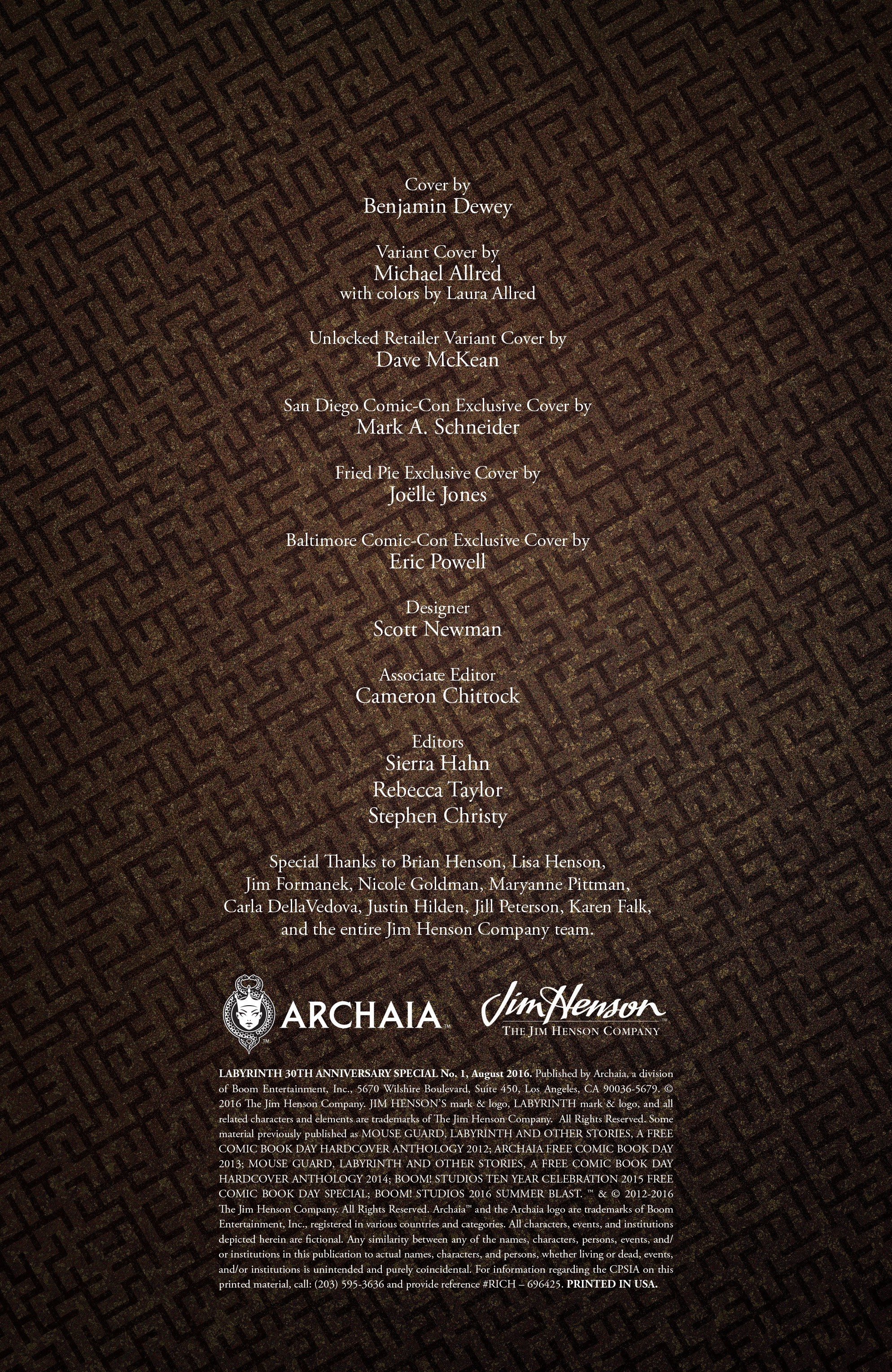 Read online Labyrinth 30th Anniversary Special comic -  Issue # Full - 2