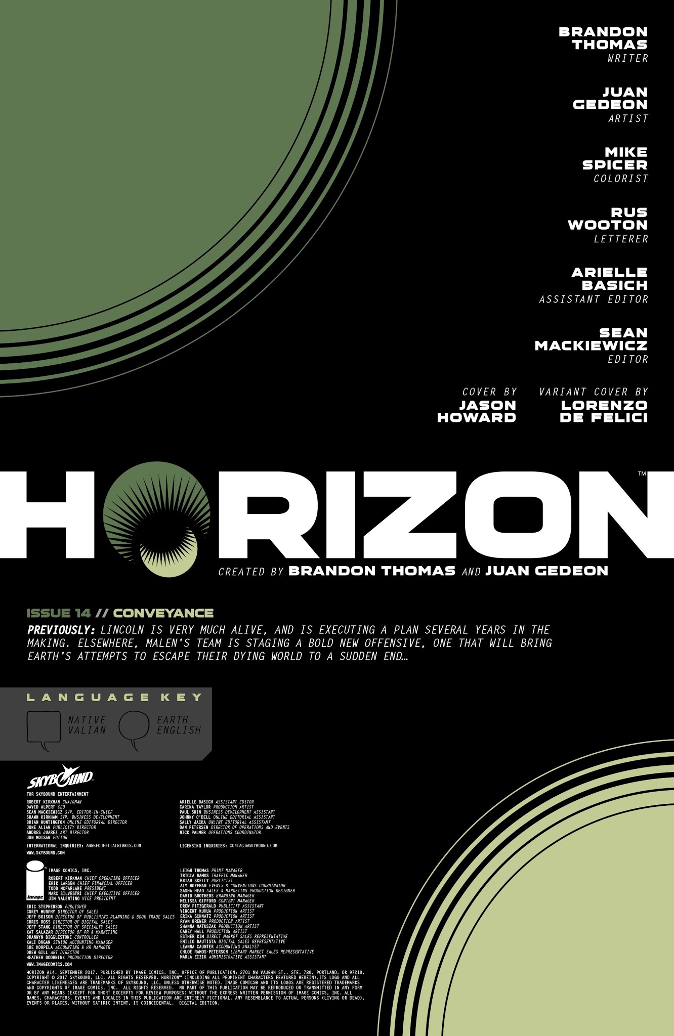Read online Horizon comic -  Issue #14 - 2