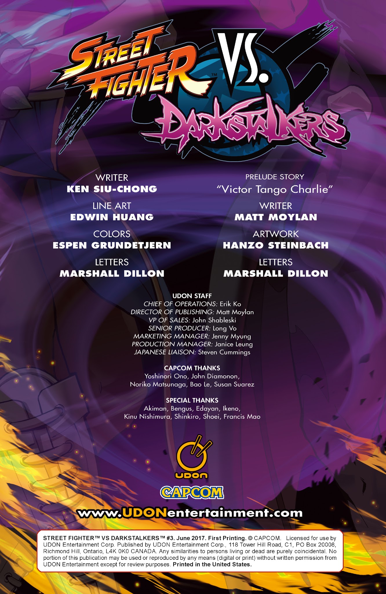 Read online Street Fighter VS Darkstalkers comic -  Issue #3 - 2