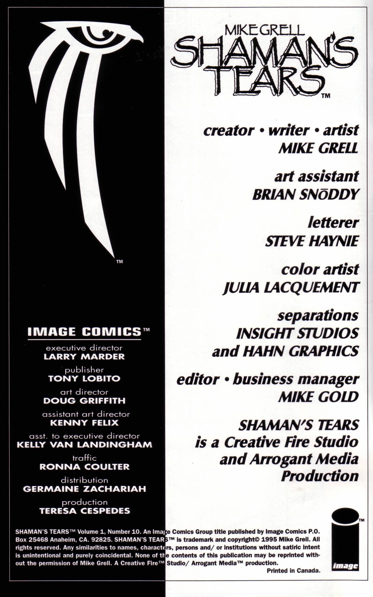 Read online Shaman's Tears comic -  Issue #10 - 2