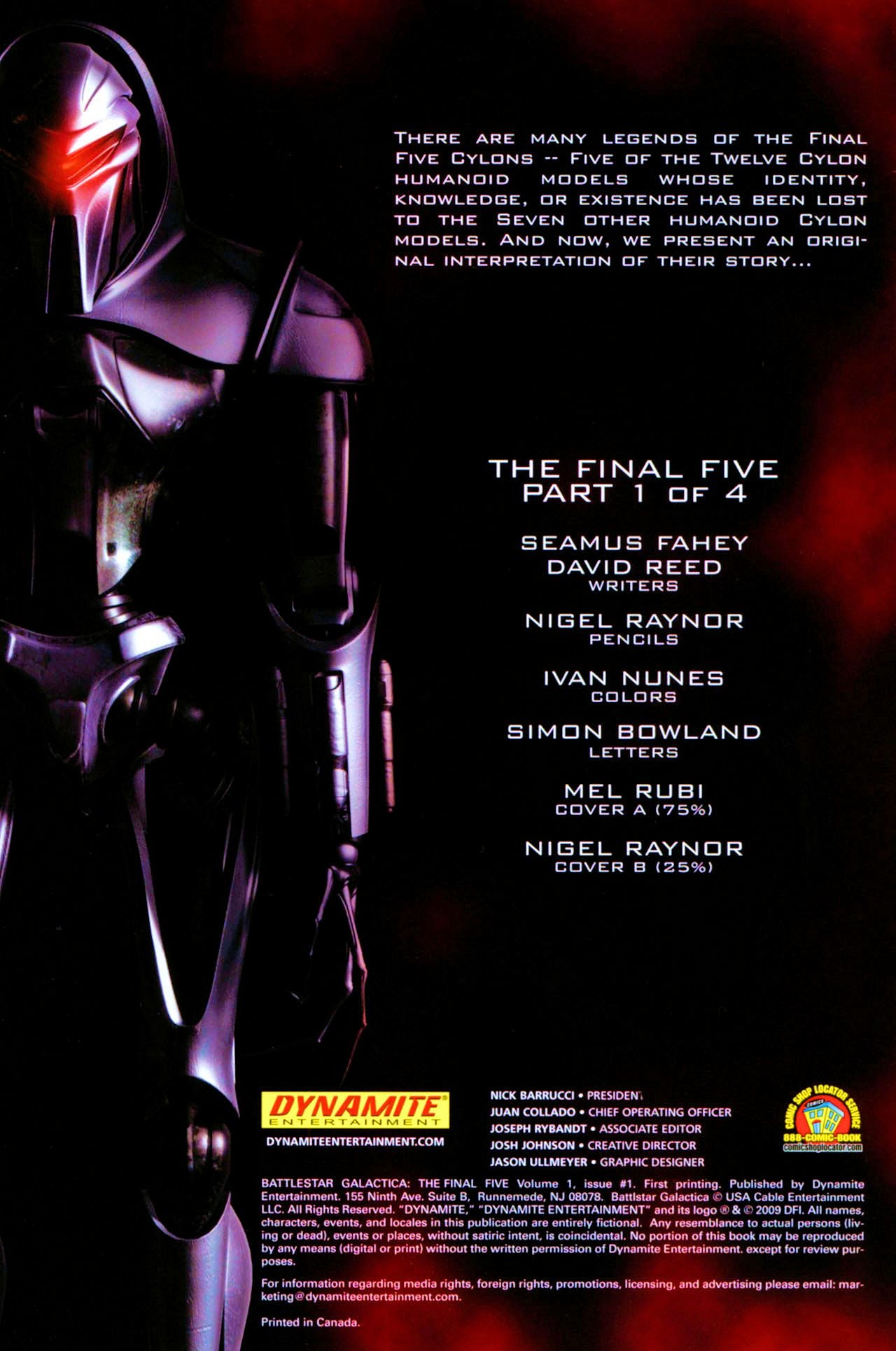 Read online Battlestar Galactica: The Final Five comic -  Issue #1 - 2