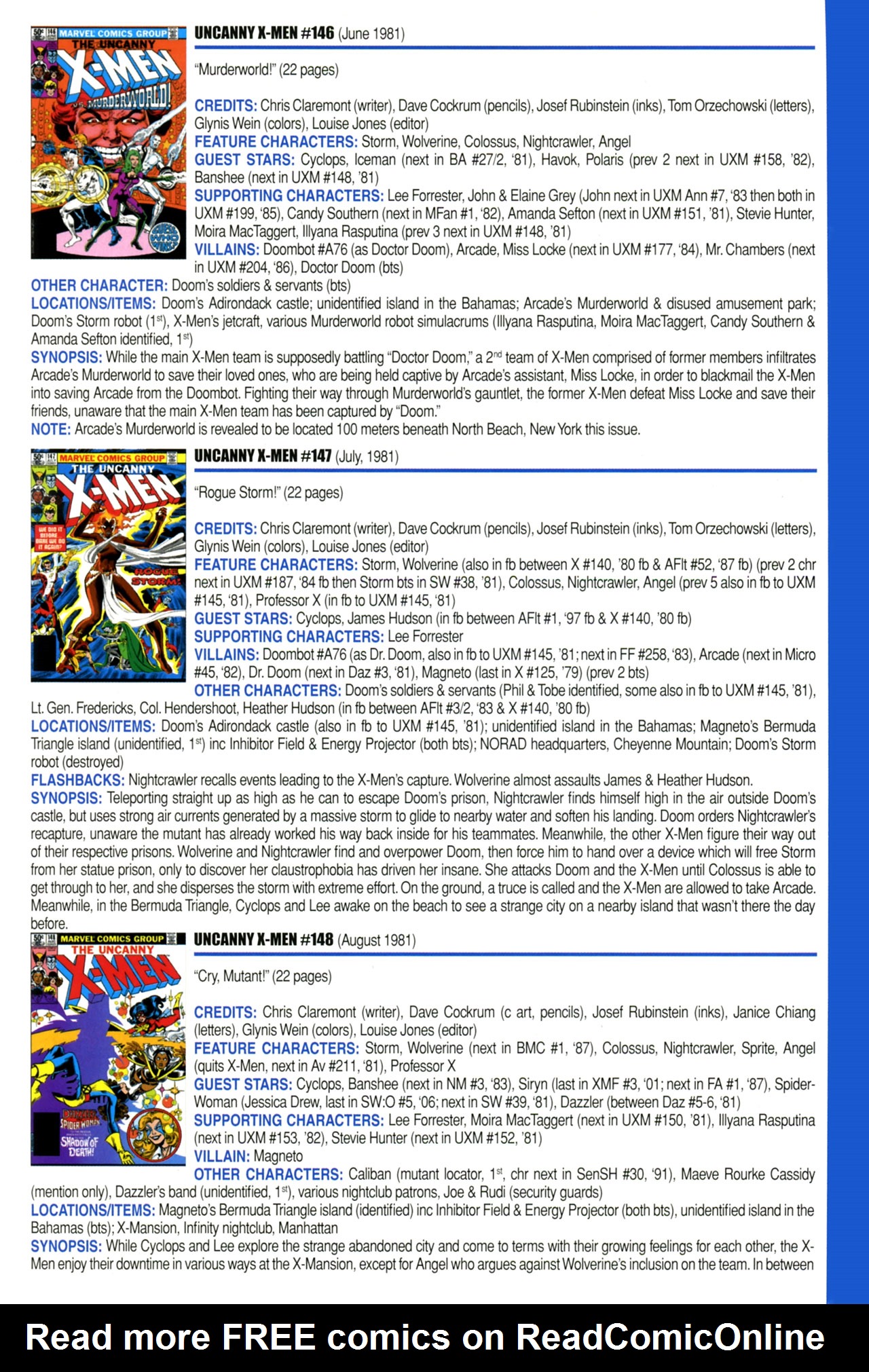 Read online Official Index to the Marvel Universe comic -  Issue #3 - 65