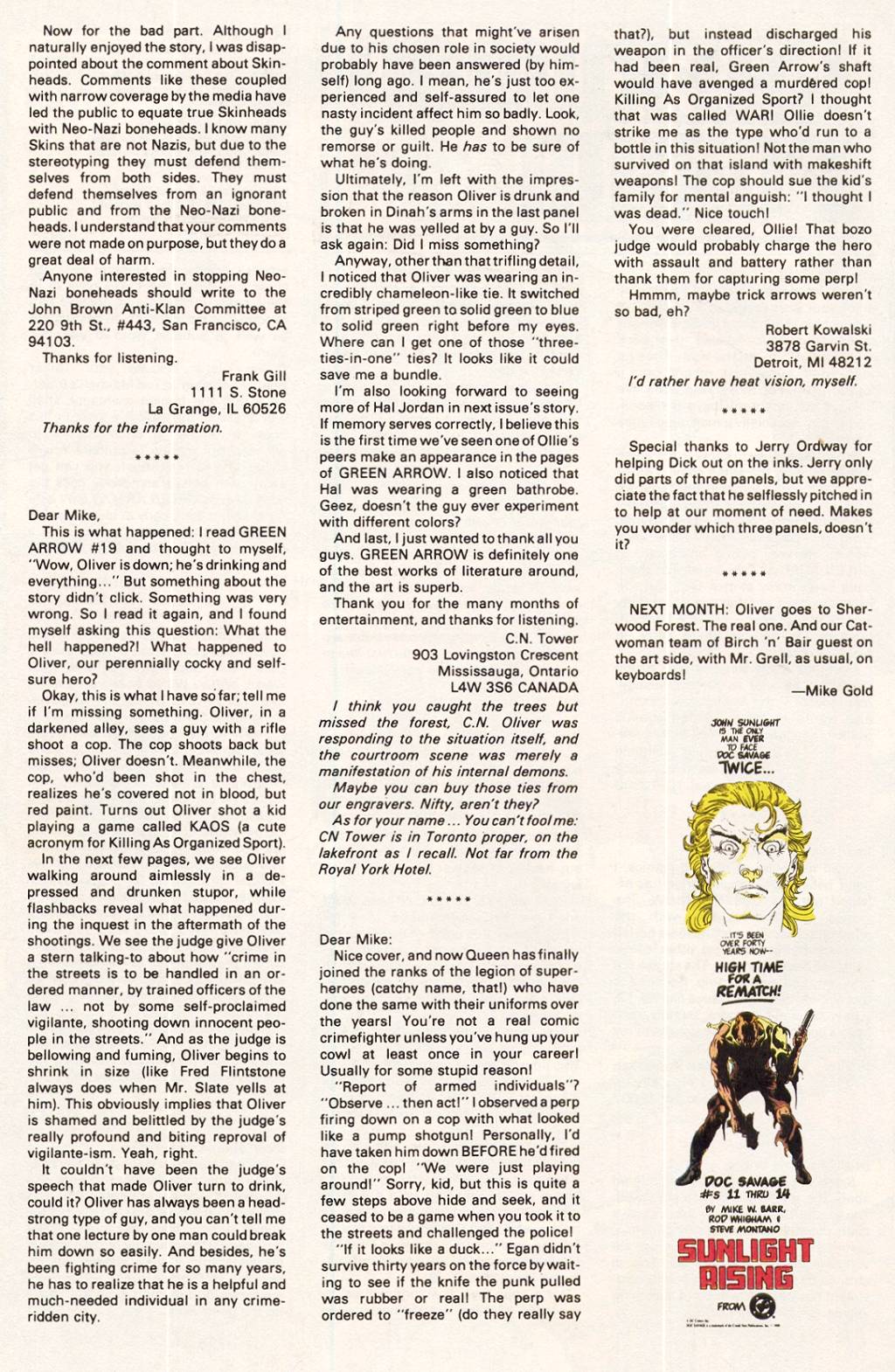 Green Arrow (1988) issue 24 - Page 25