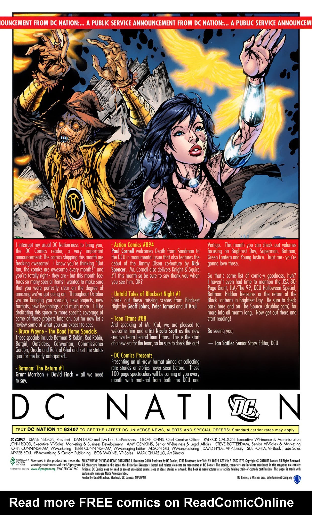 Read online Bruce Wayne: The Road Home comic -  Issue # Issue Outsiders - 24