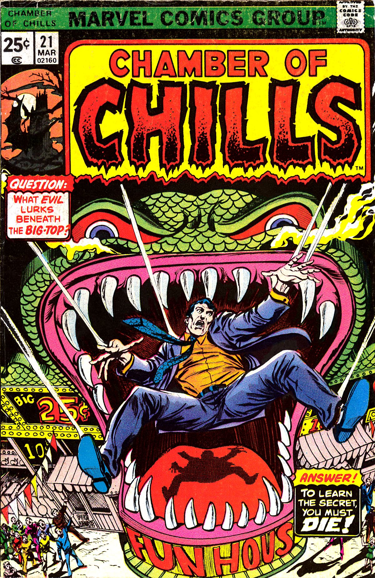 Read online Chamber of Chills (1972) comic -  Issue #21 - 1