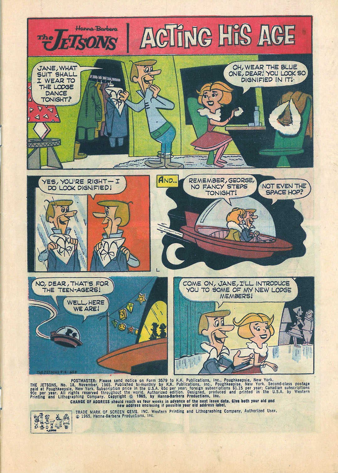 Read online The Jetsons (1963) comic -  Issue #18 - 3