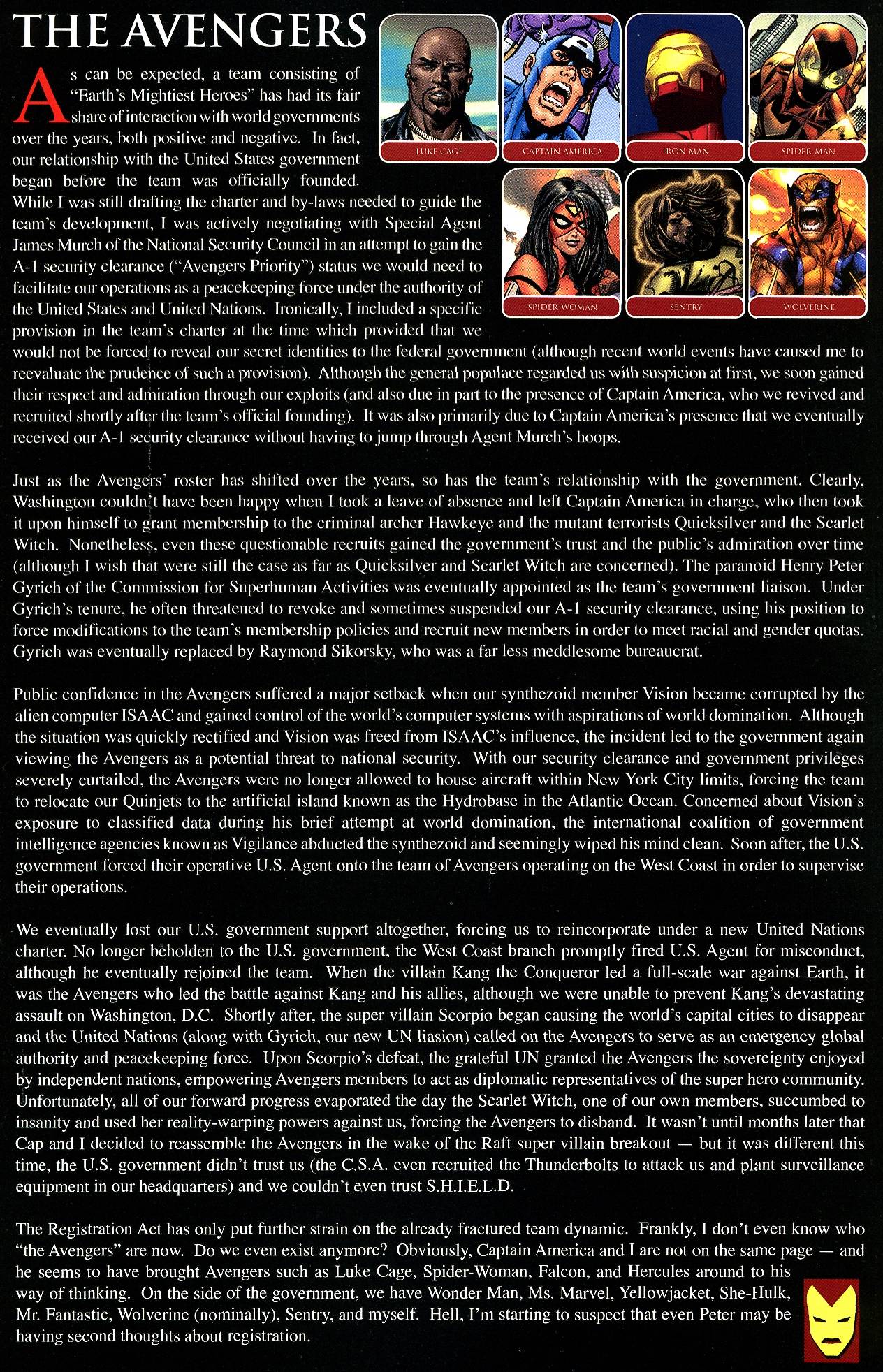 Read online Civil War Files comic -  Issue # Full - 7