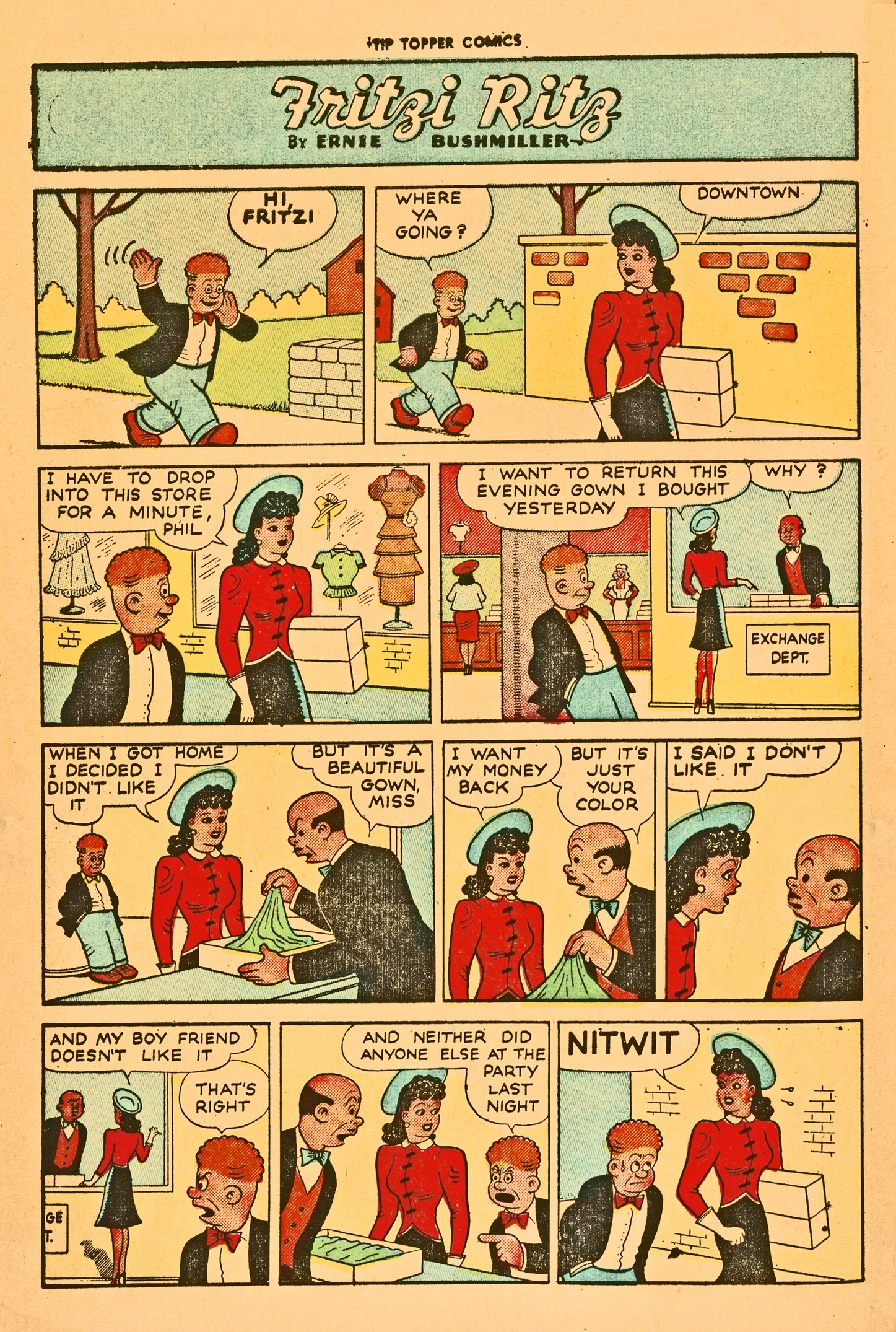 Read online Tip Topper Comics comic -  Issue #1 - 10