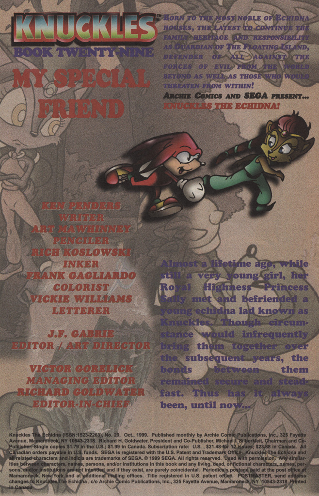 Read online Knuckles the Echidna comic -  Issue #29 - 3