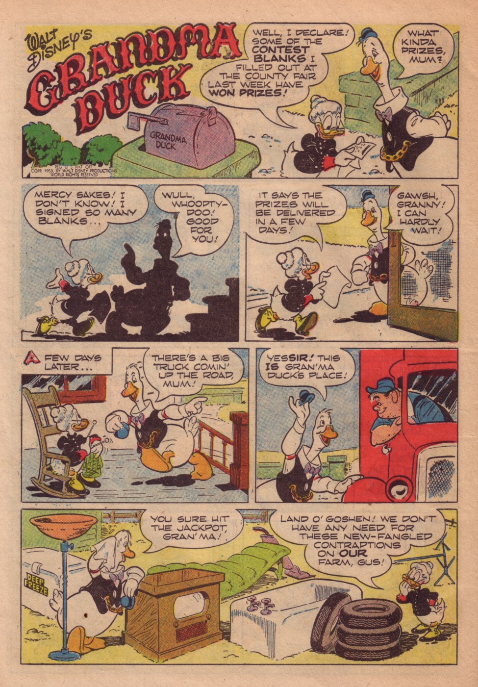 Read online Walt Disney's Comics and Stories comic -  Issue #153 - 38