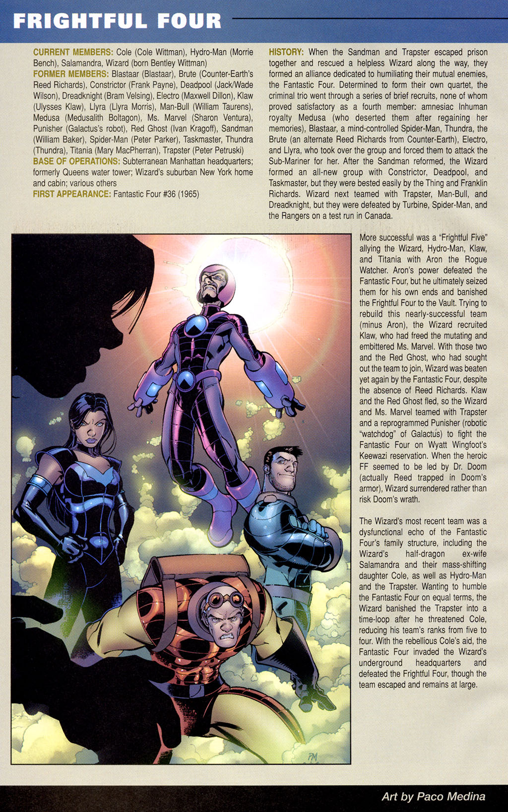 Read online Official Handbook of the Marvel Universe: Teams 2005 comic -  Issue # Full - 22