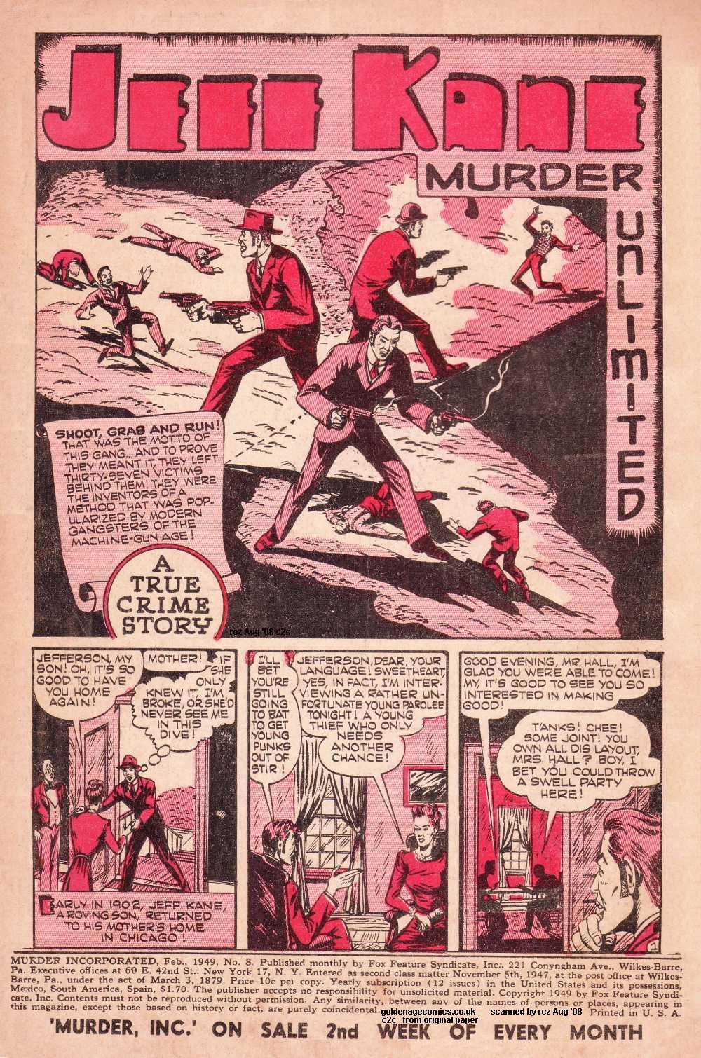 Read online Murder Incorporated (1948) comic -  Issue #8 - 2