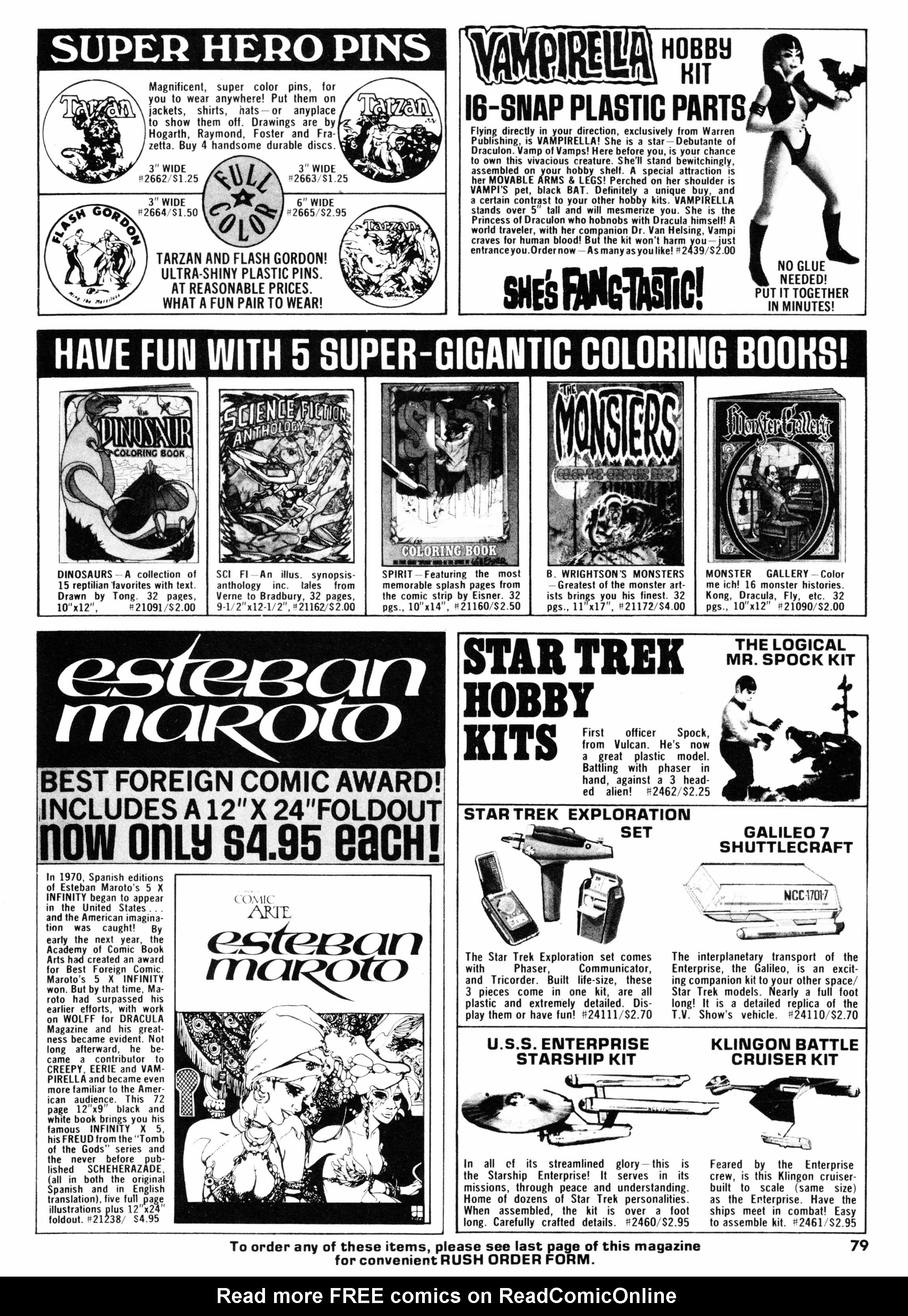 Read online Vampirella (1969) comic -  Issue #63 - 79