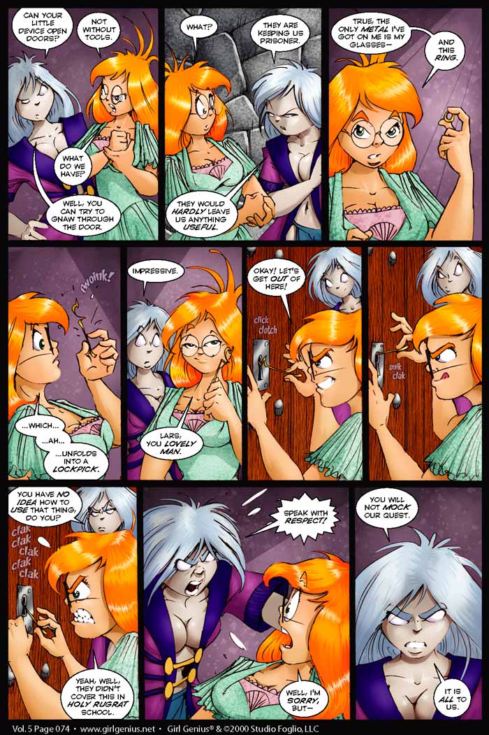 Read online Girl Genius (2002) comic -  Issue #5 - 74