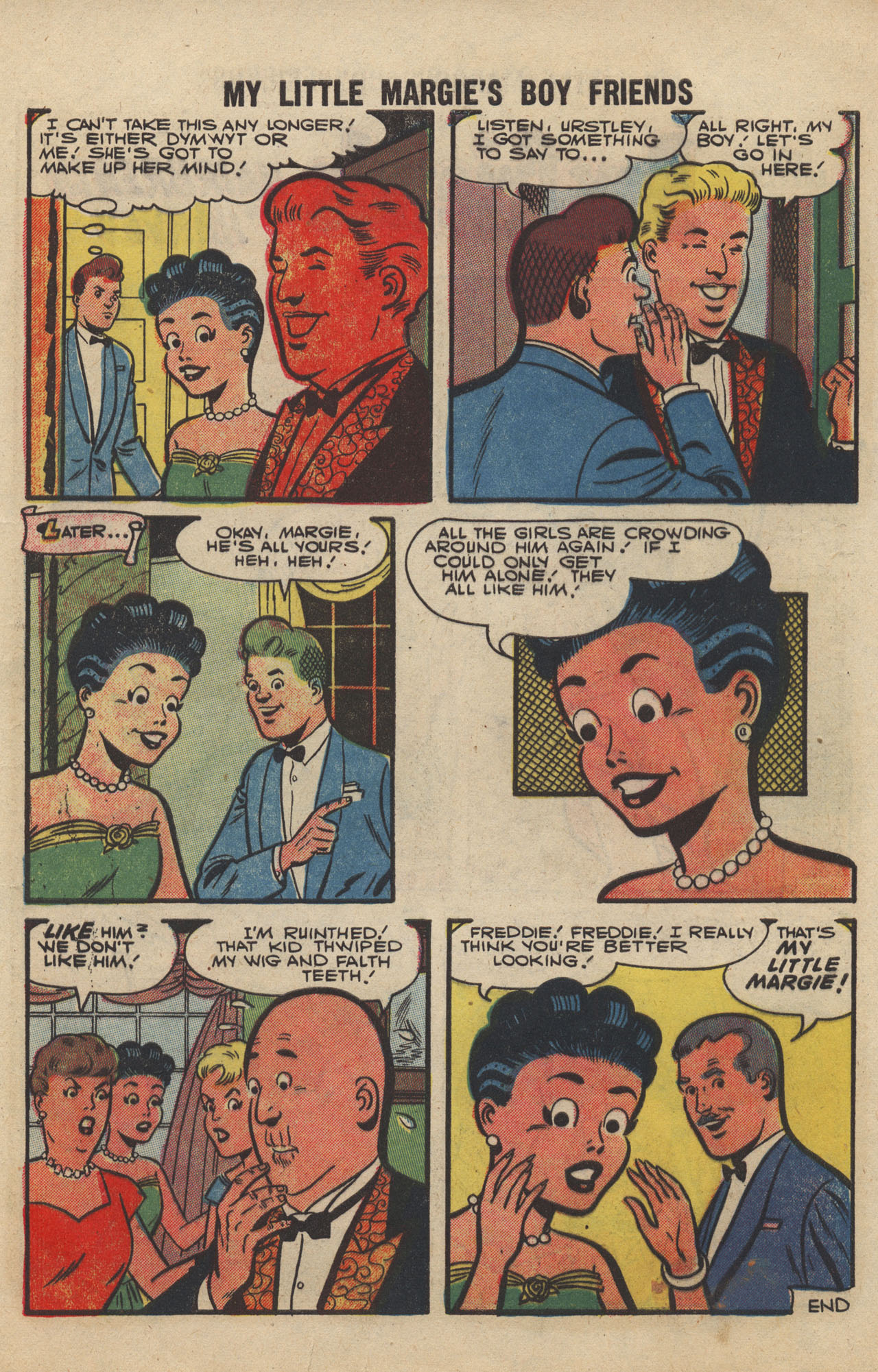Read online My Little Margie's Boy Friends comic -  Issue #7 - 9