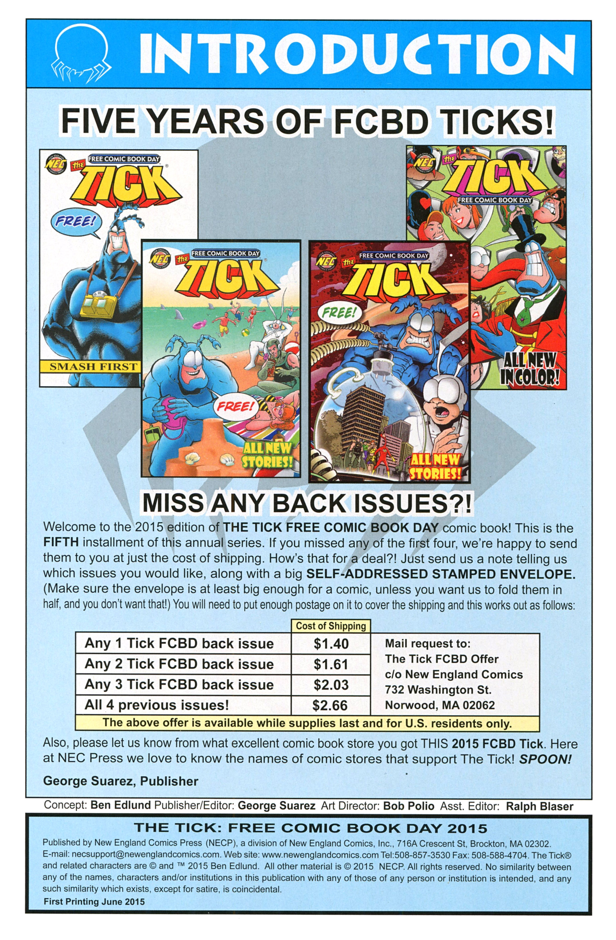 Read online Free Comic Book Day 2015 comic -  Issue # The Tick - 2