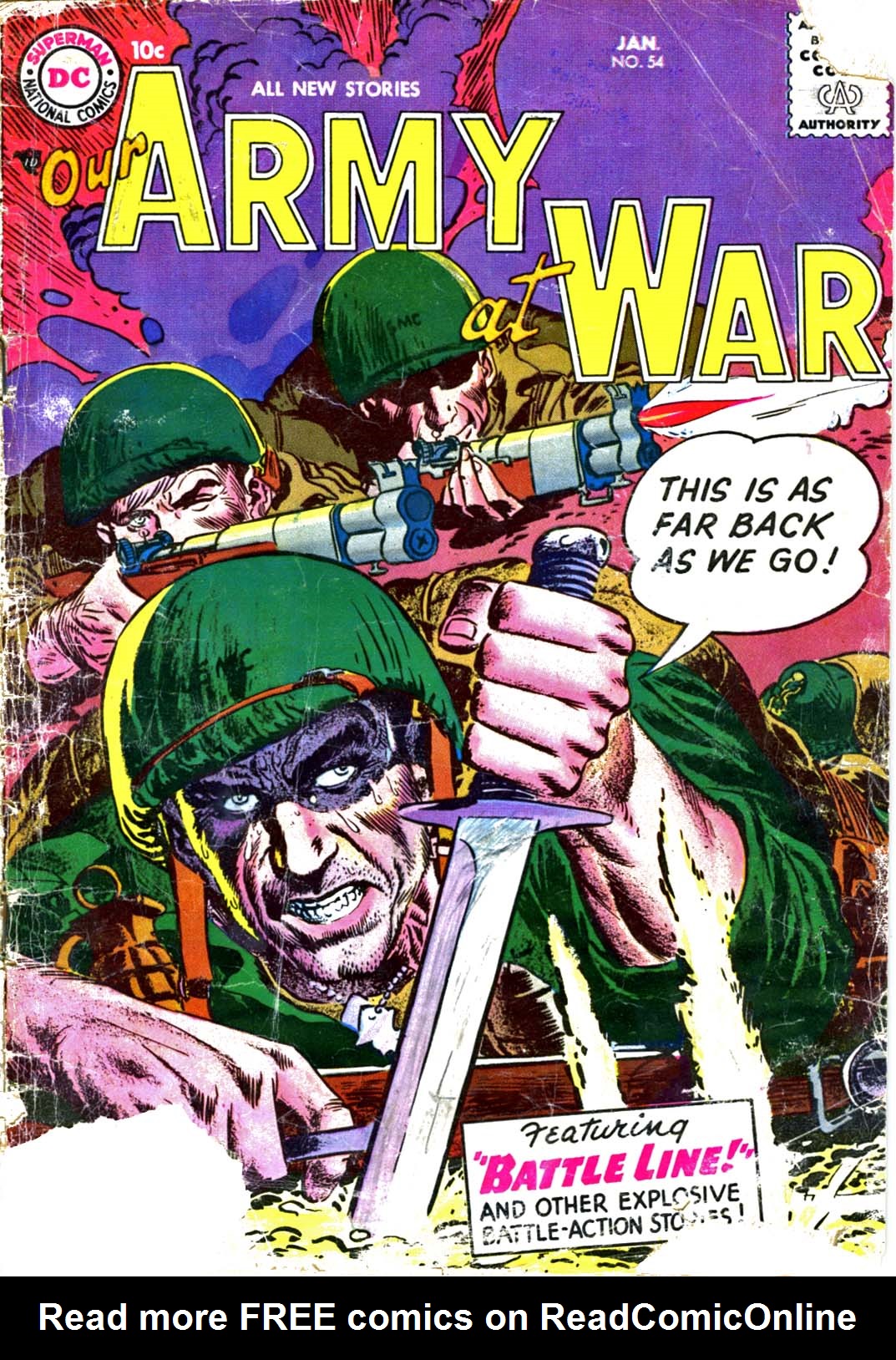 Read online Our Army at War (1952) comic -  Issue #54 - 1