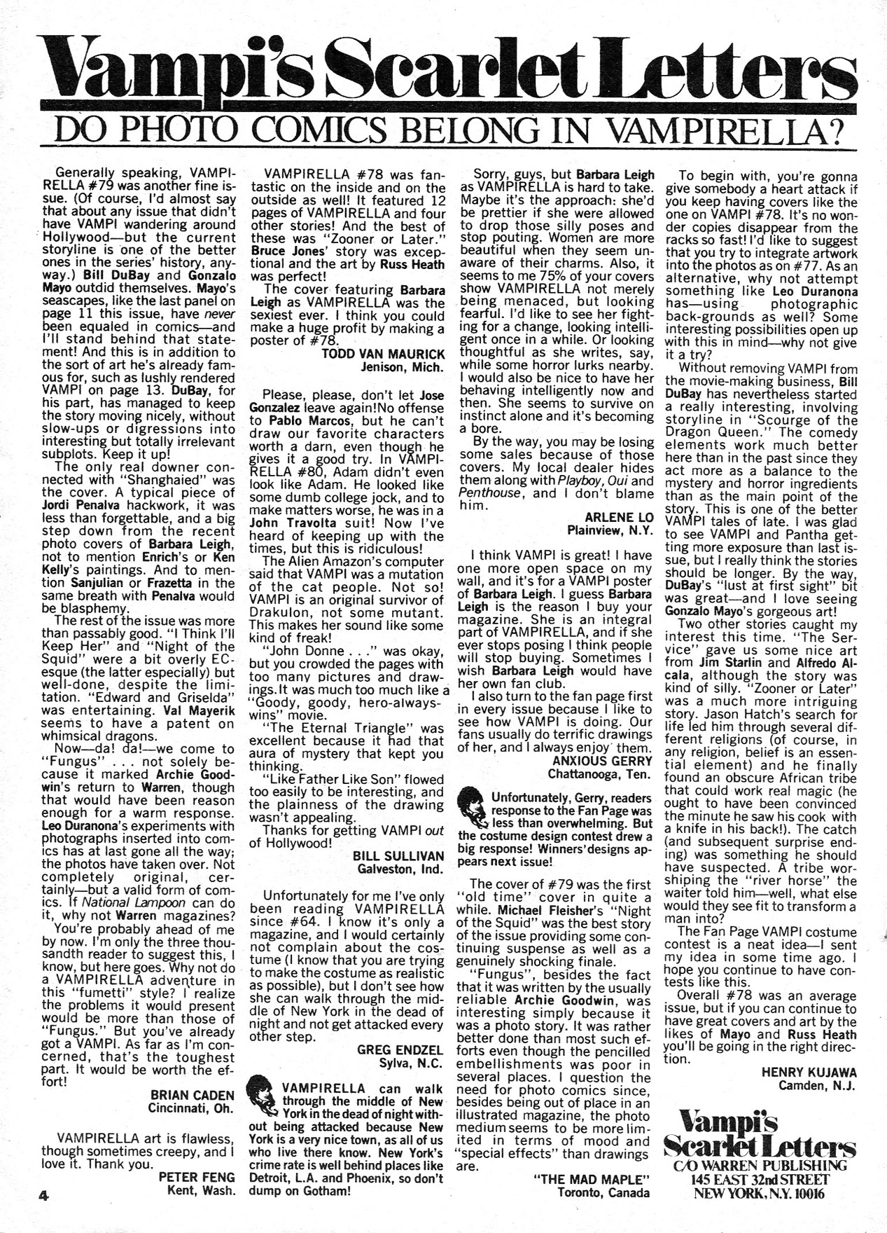 Read online Vampirella (1969) comic -  Issue #82 - 4