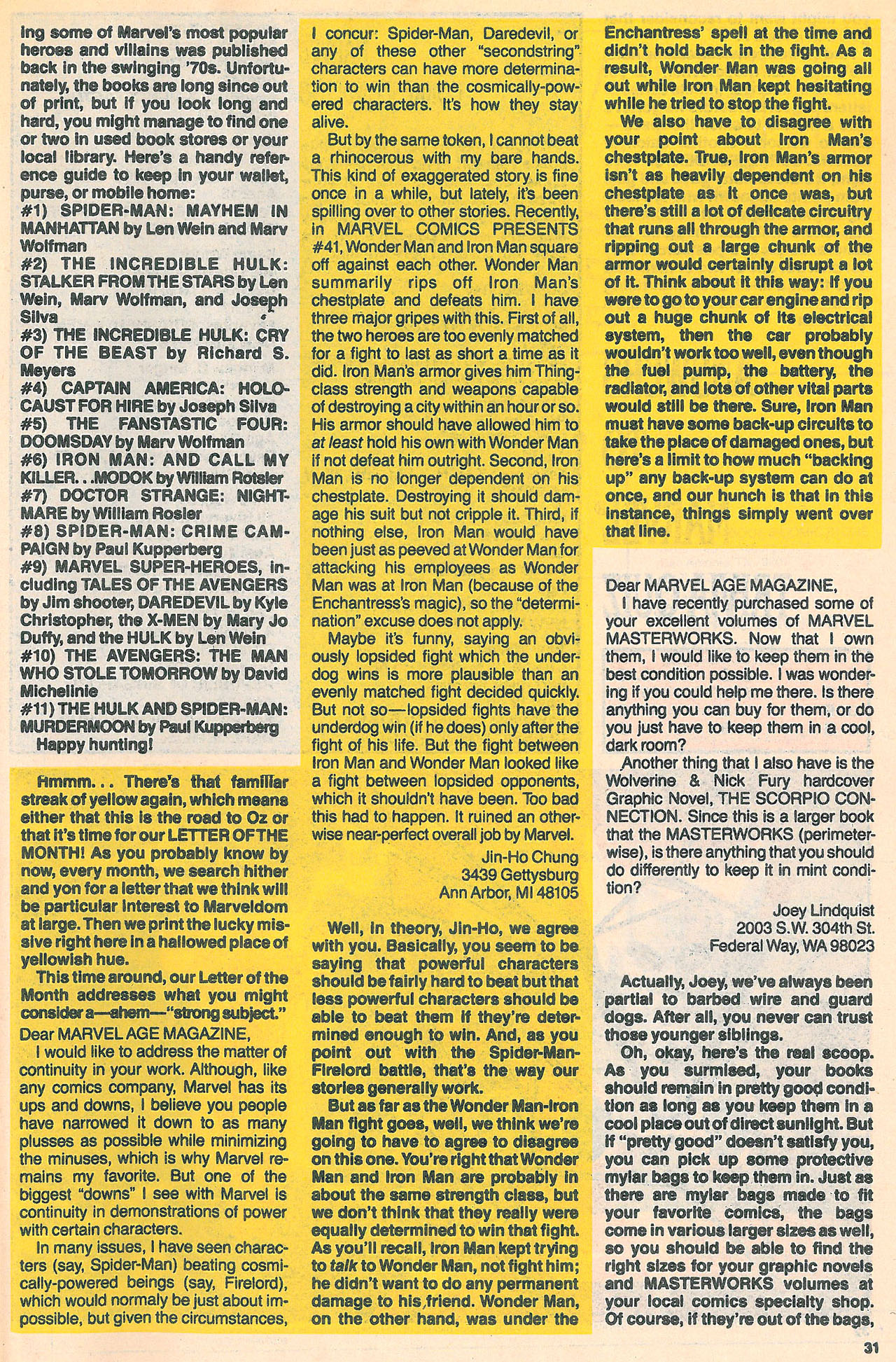 Read online Marvel Age comic -  Issue #92 - 31