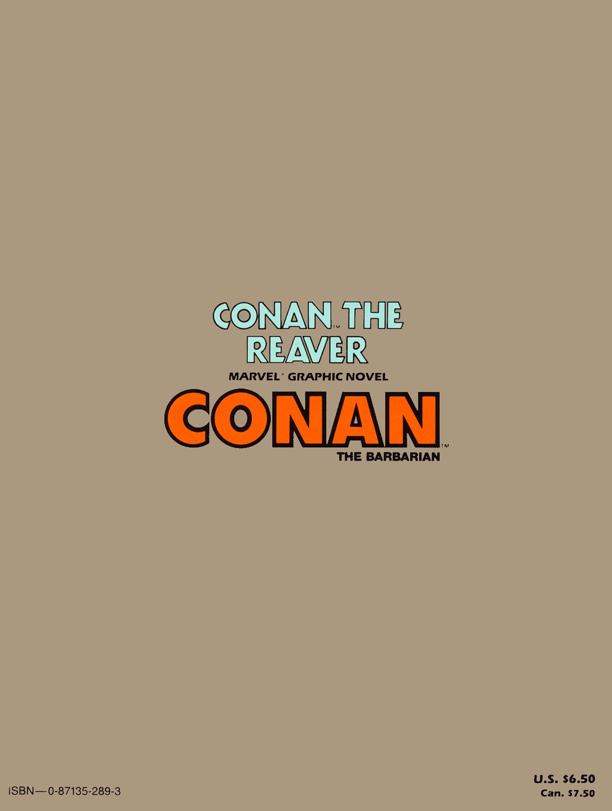 Read online Marvel Graphic Novel comic -  Issue #28 - Conan - The Reaver - 3
