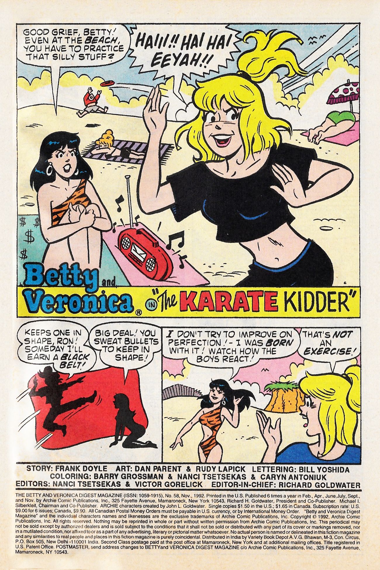 Read online Betty and Veronica Digest Magazine comic -  Issue #58 - 3