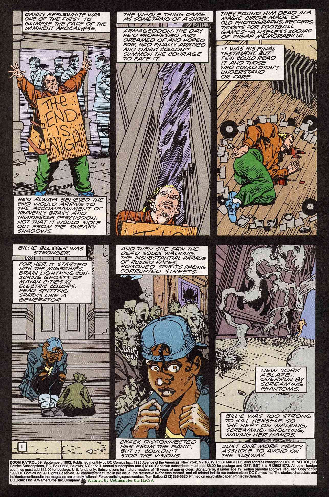 Read online Doom Patrol (1987) comic -  Issue #59 - 2