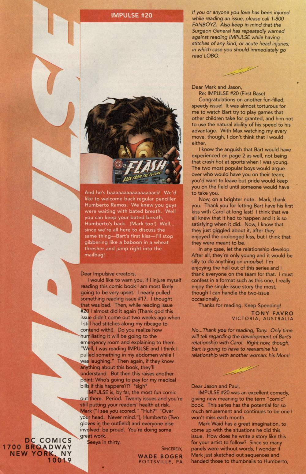 Read online Impulse (1995) comic -  Issue #23 - 24