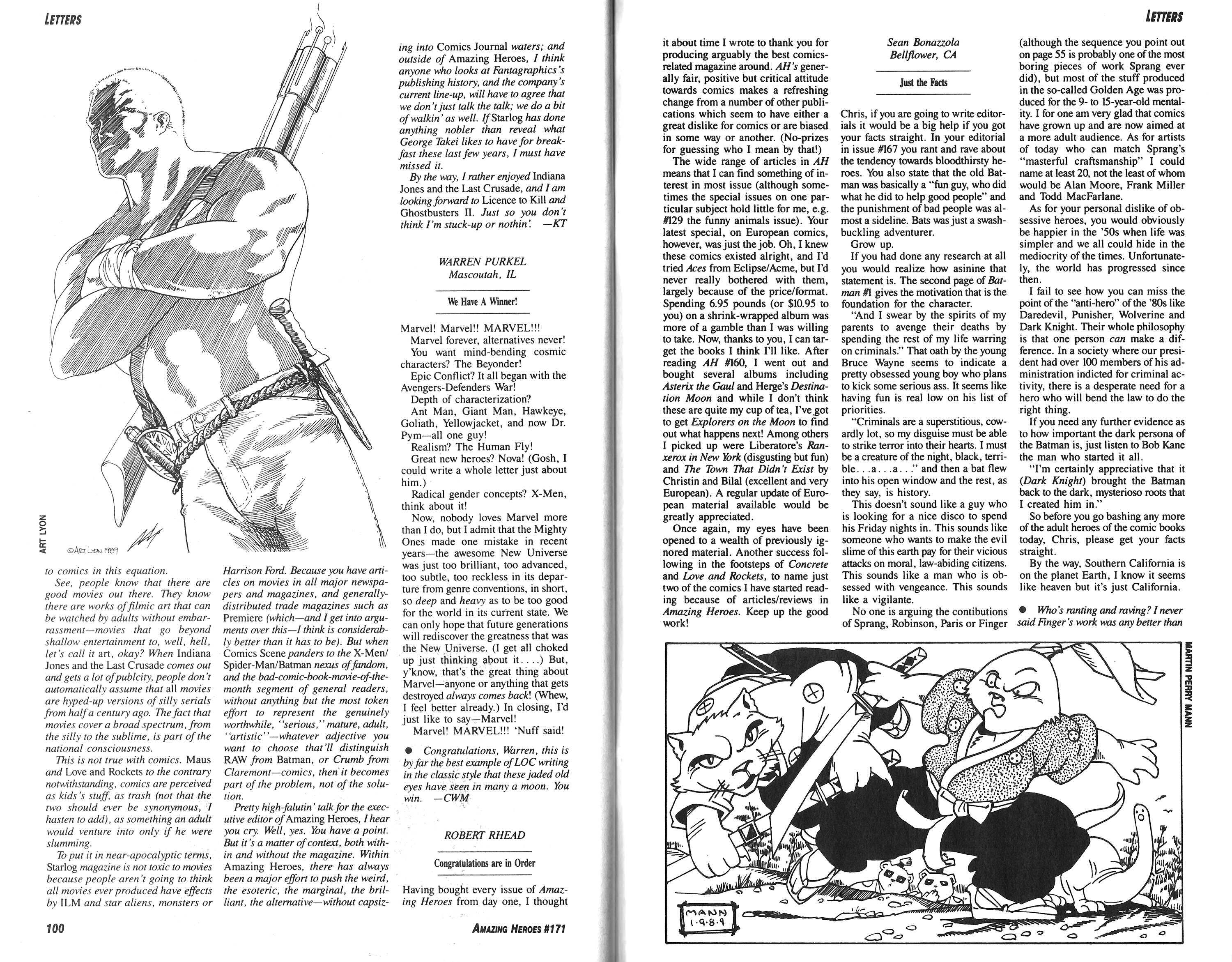 Read online Amazing Heroes comic -  Issue #171 - 51