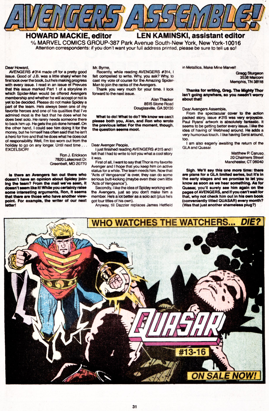 Read online The Avengers (1963) comic -  Issue #325 - 24