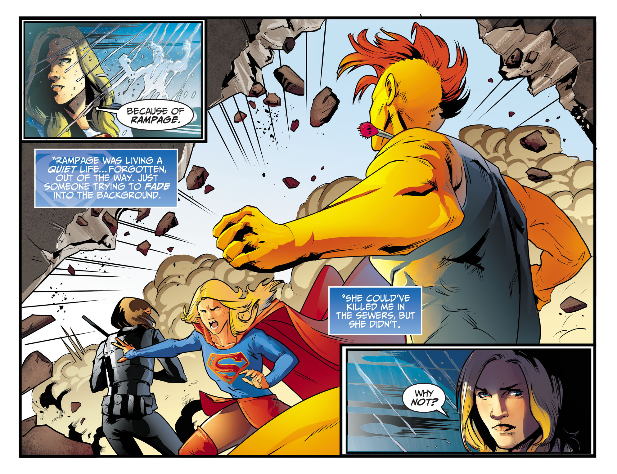 Read online Adventures of Supergirl comic -  Issue #8 - 8