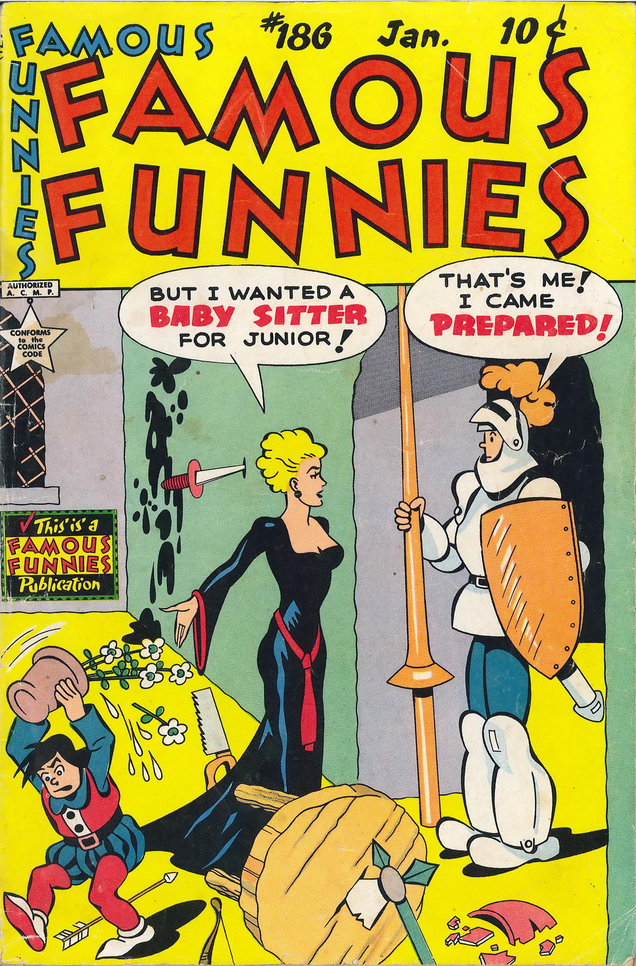 Read online Famous Funnies comic -  Issue #186 - 1