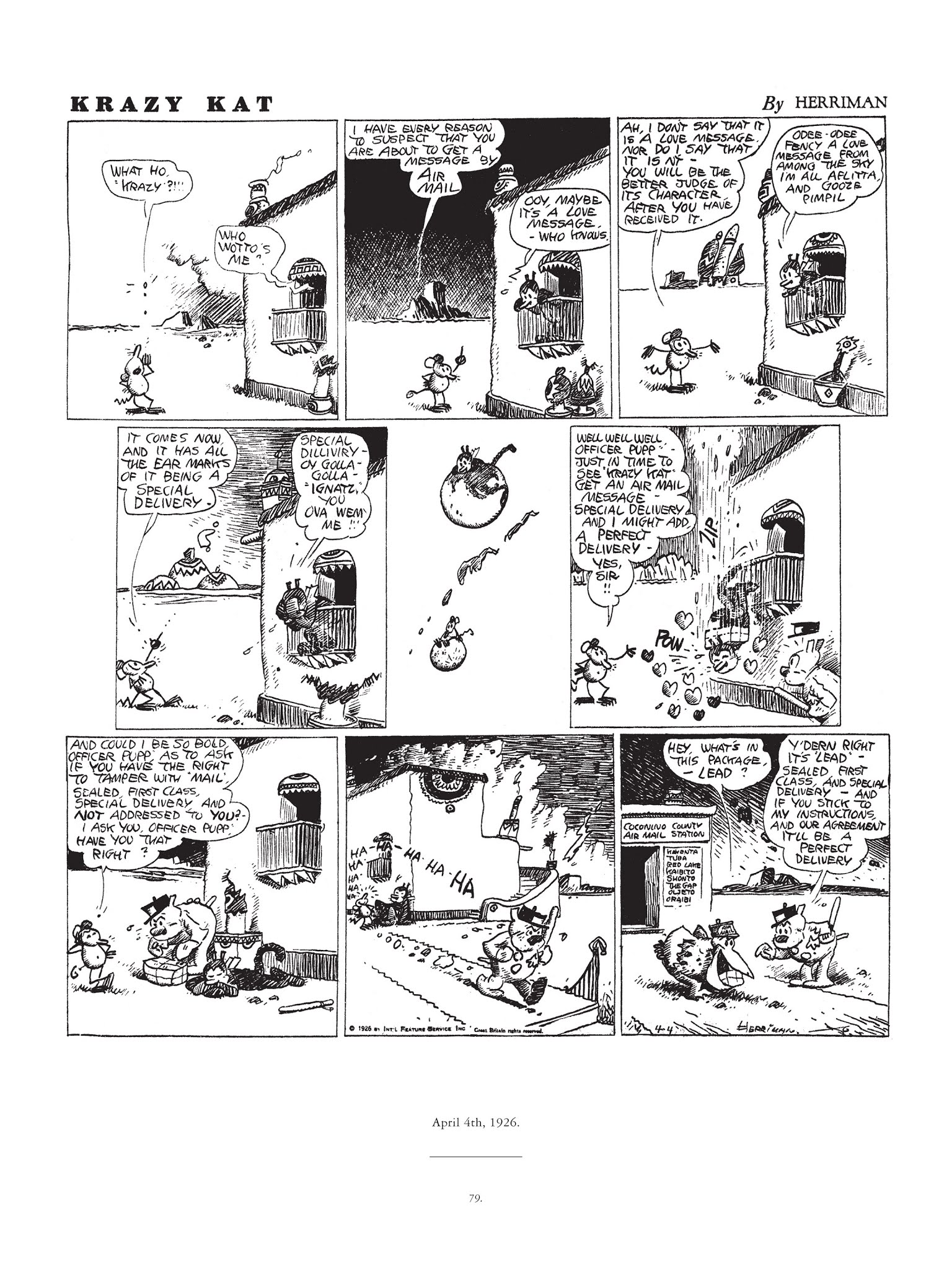 Read online Krazy & Ignatz comic -  Issue # TPB 4 - 80